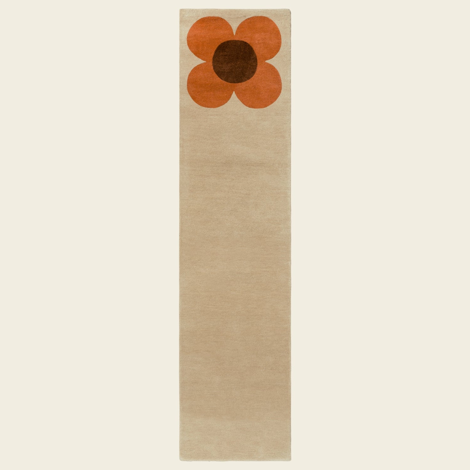 Flower Placement Runner - Pumpkin Ecru