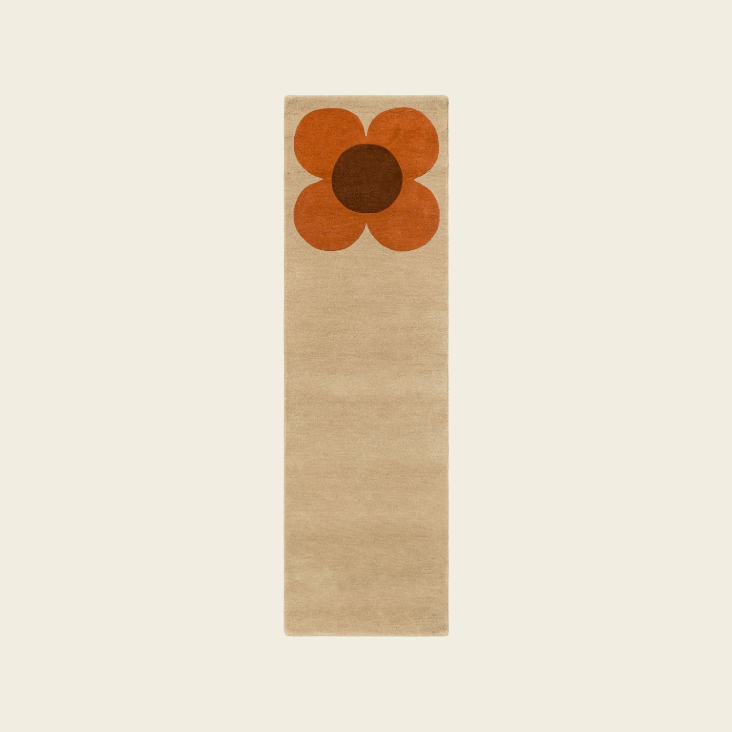 Flower Placement Runner - Pumpkin Ecru