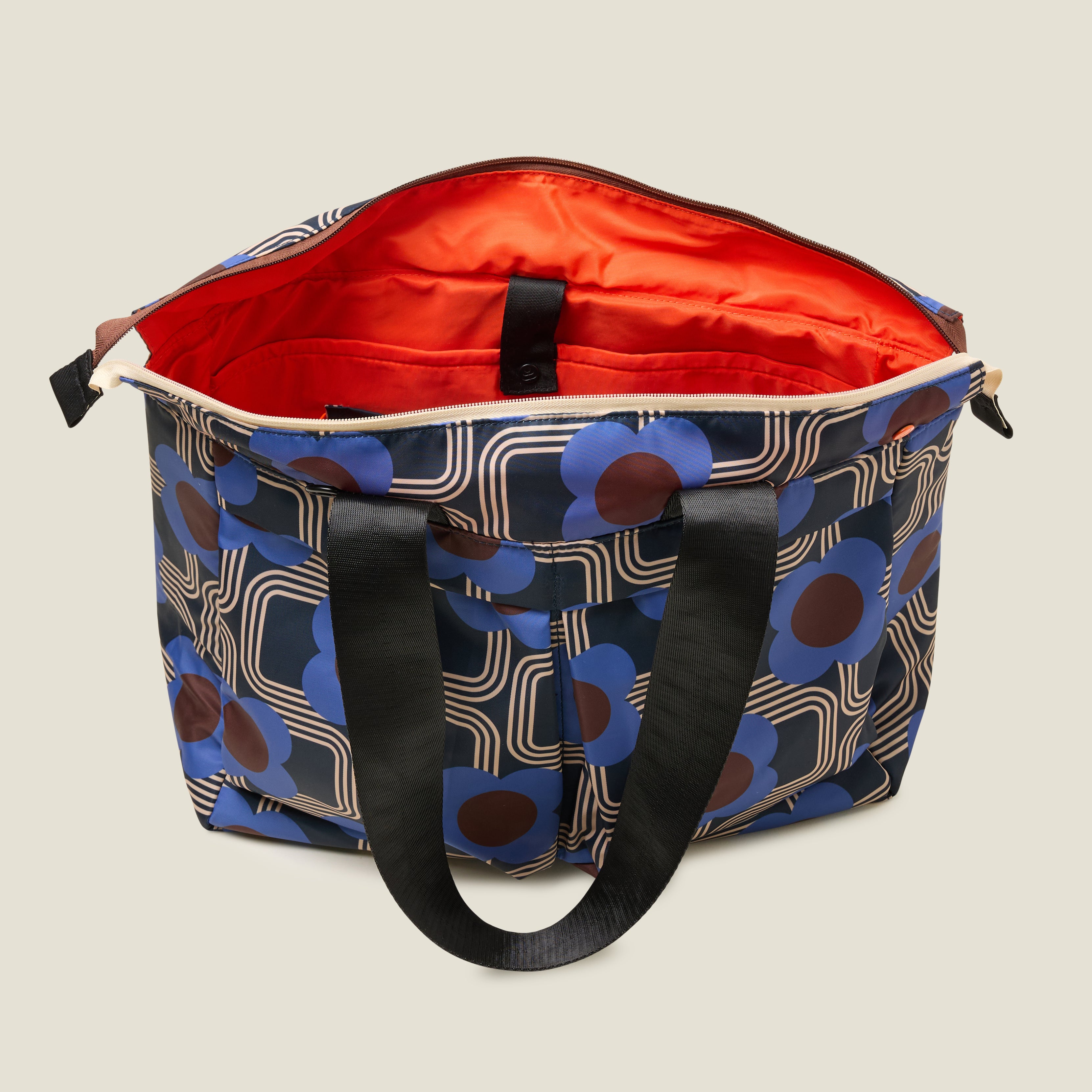 Axis Tote Bag - Electric Flora Cobalt
