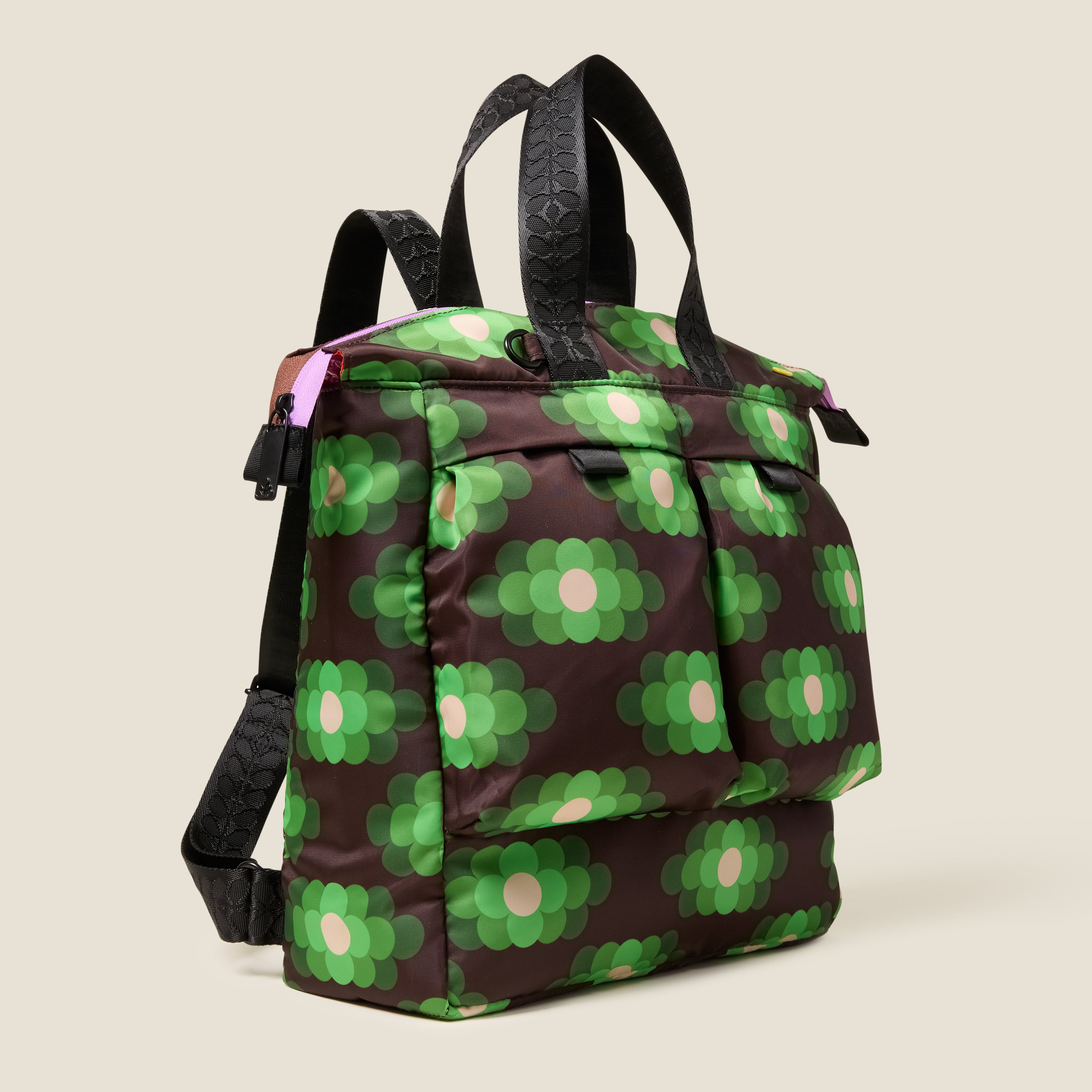 Axis Backpack - Flower Haze Neon Green