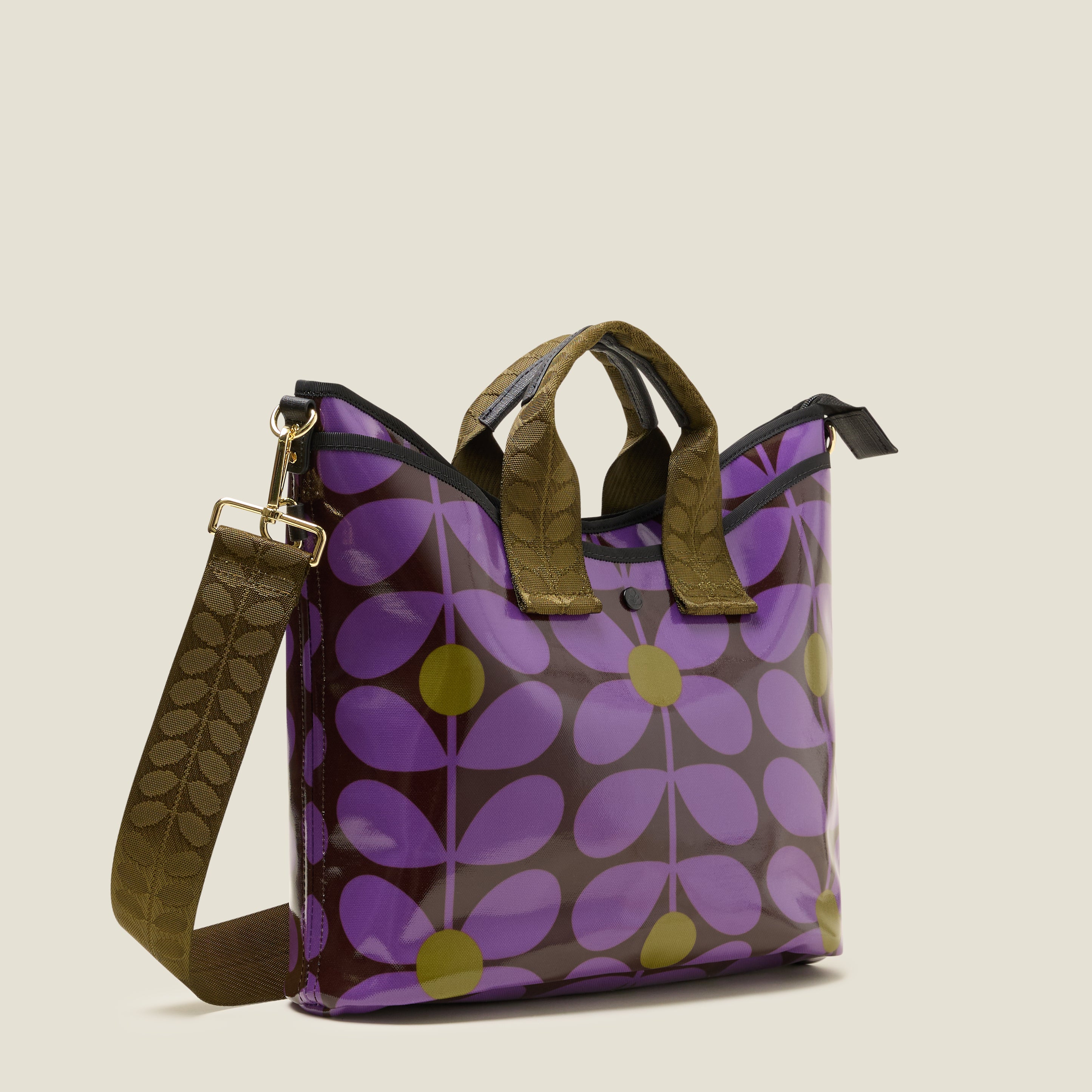 Carry Grab Tote Bag - Sixties Stem Orchid