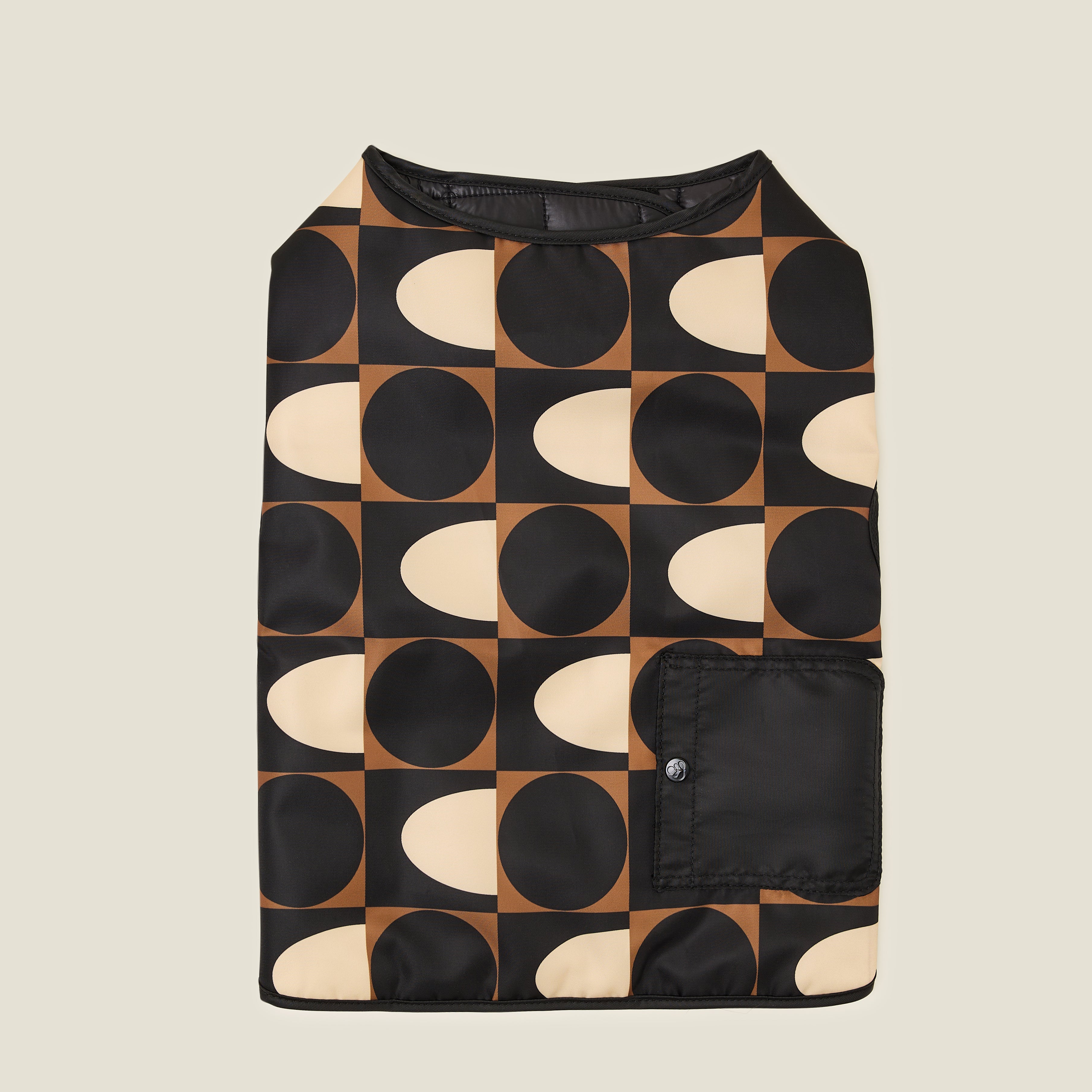 Dog Coat - Spot Square Mocha