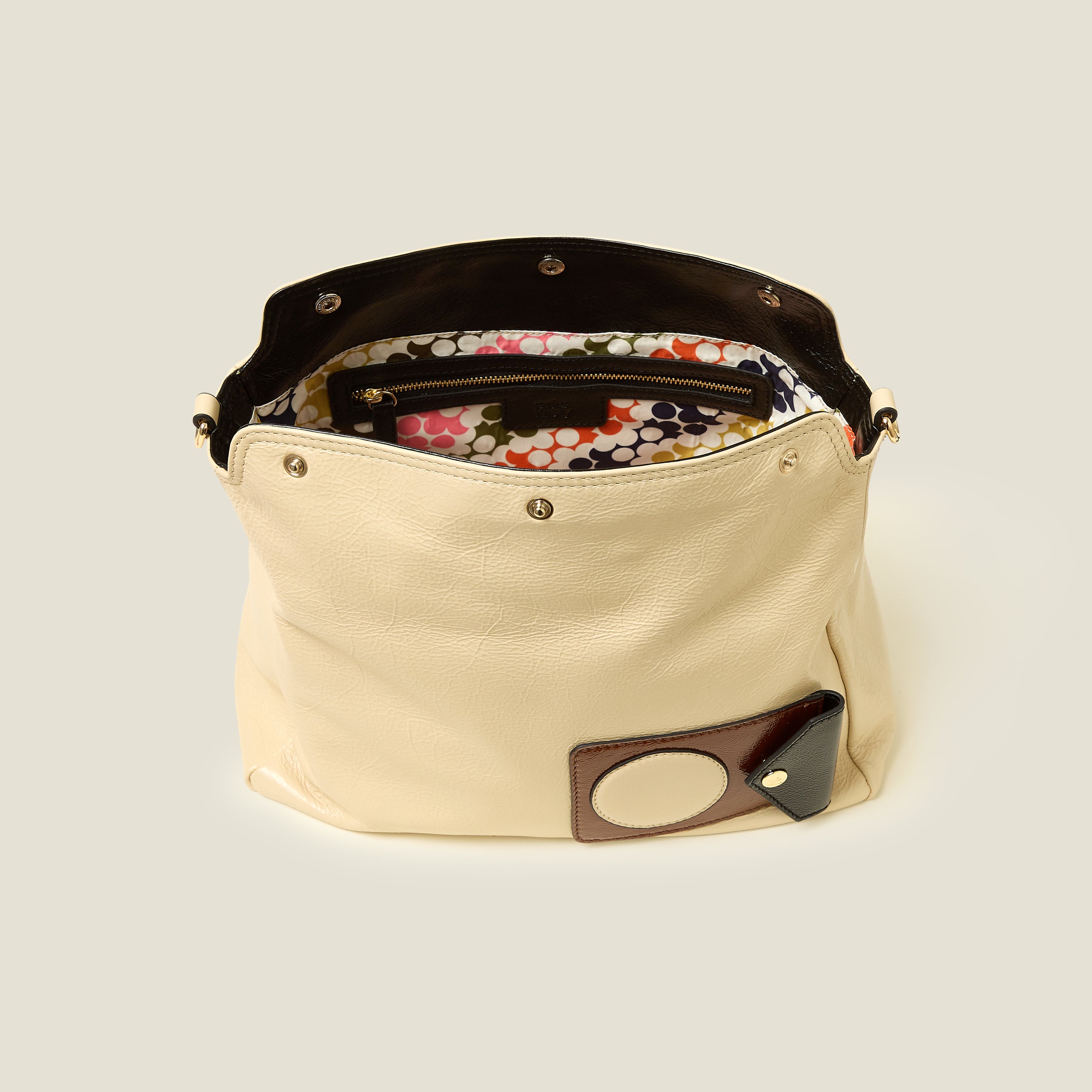 Softie Shoulder Bag - OK Applique Cream