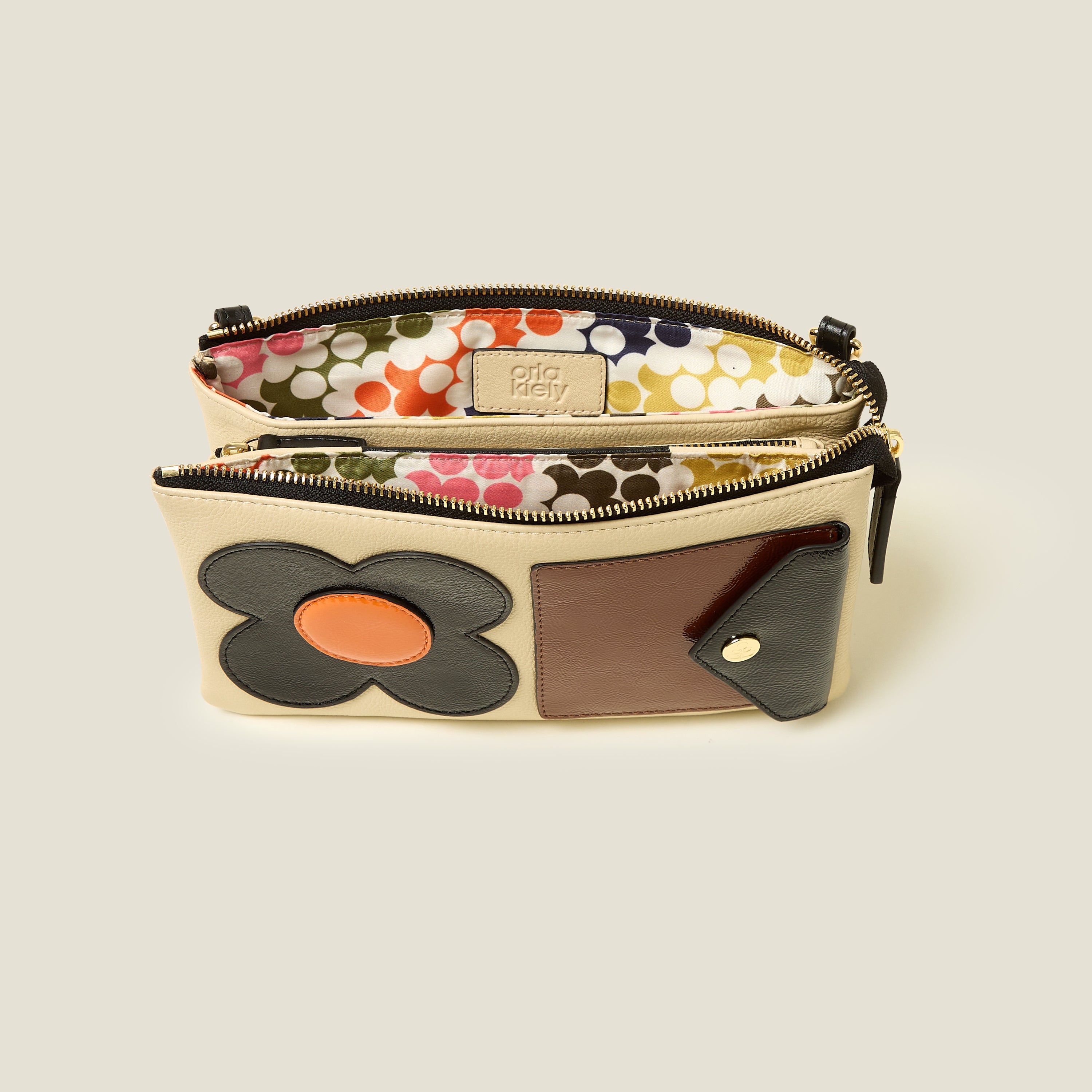 Folio Crossbody - Flower Applique Multi