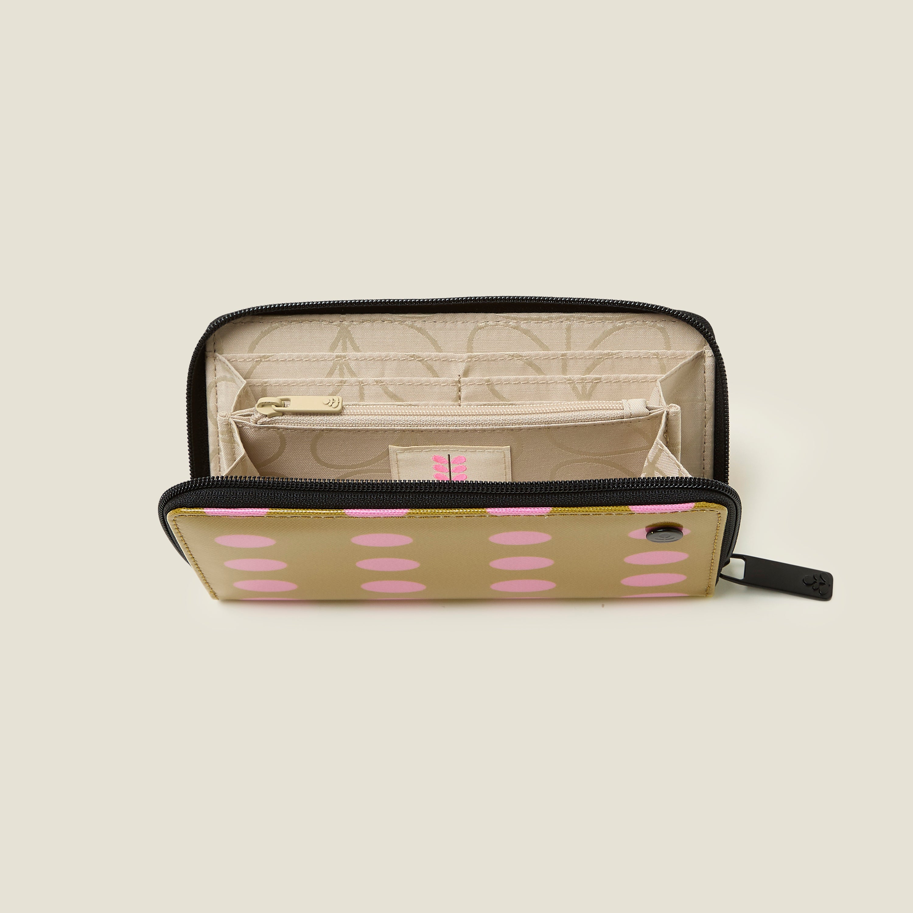 Forget Me Not Wallet - Optical Oval Ochre