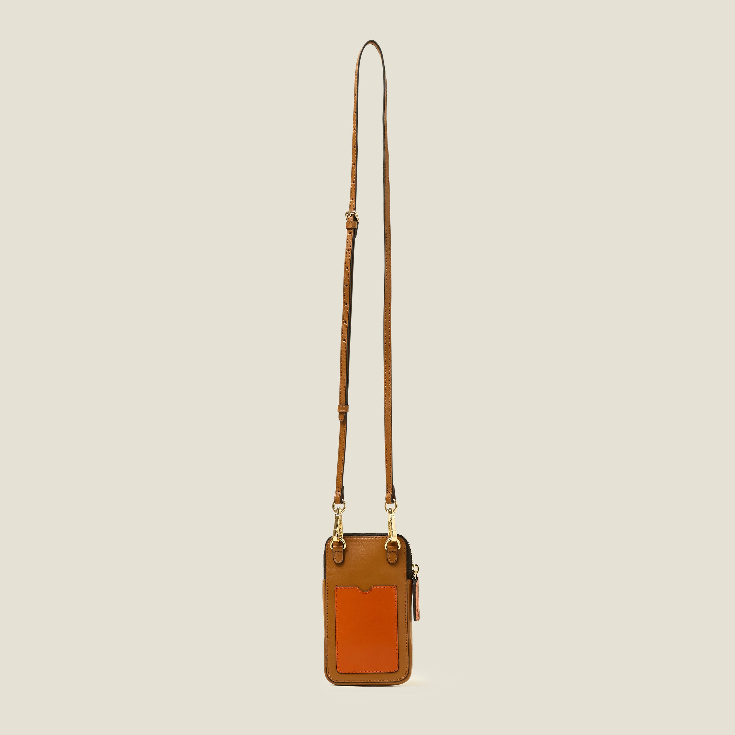 Ariel Phone Case - Whipstitch Stem Tan