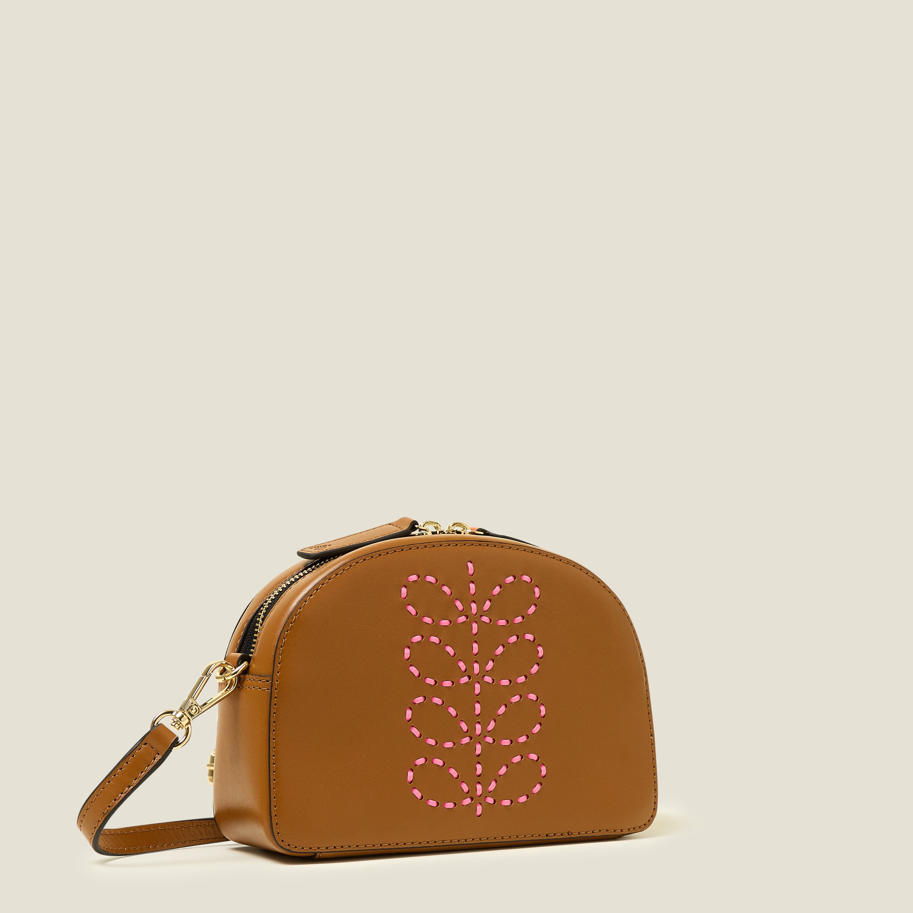 Babaluna Crossbody - Whipstitch Stem Tan