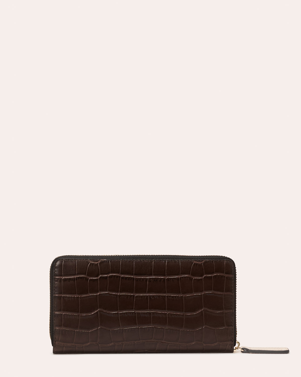 Forget Me Not Wallet - Birdie Applique Chocolate Croc