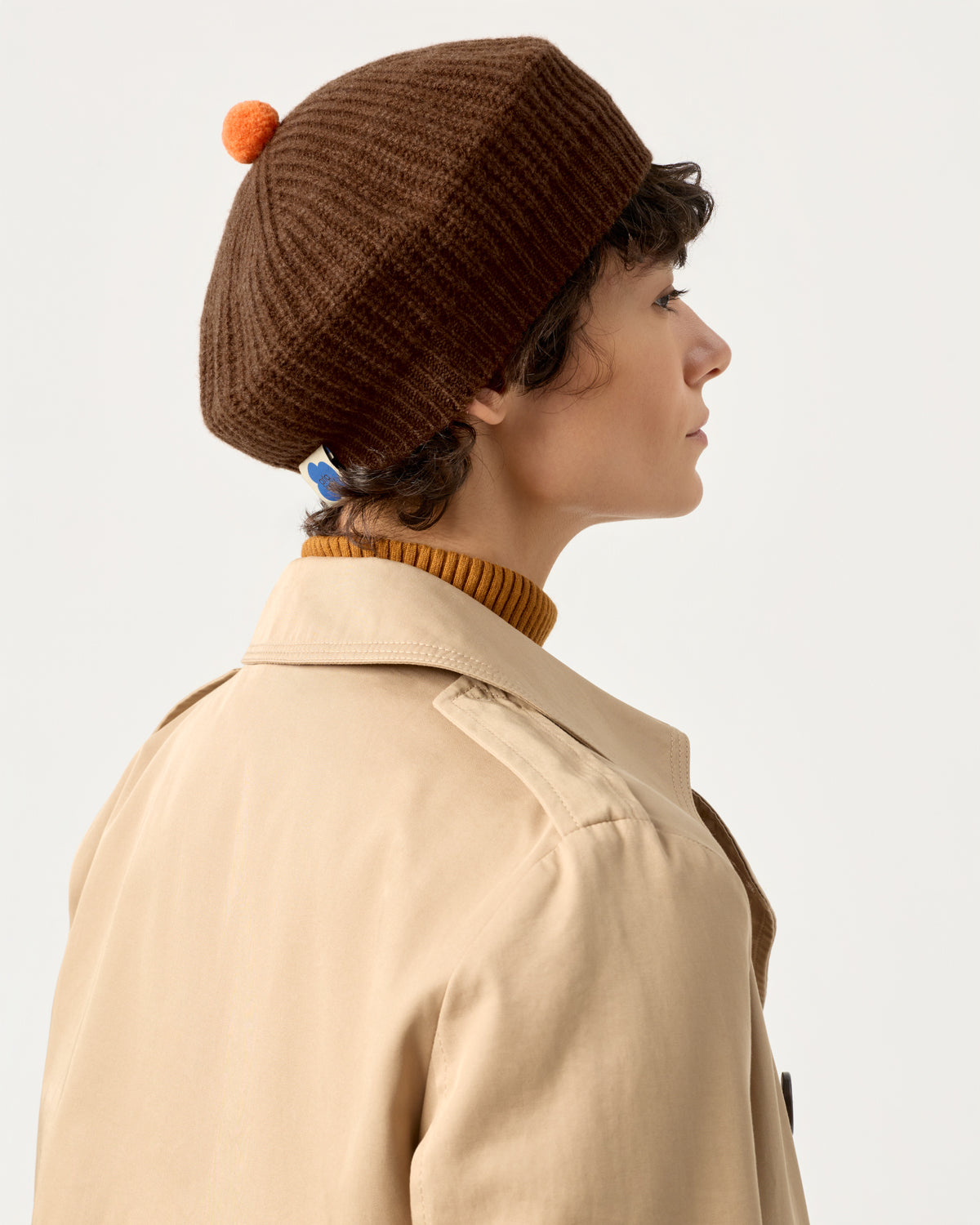 Beret - Colourblock Turmeric/Spaniel