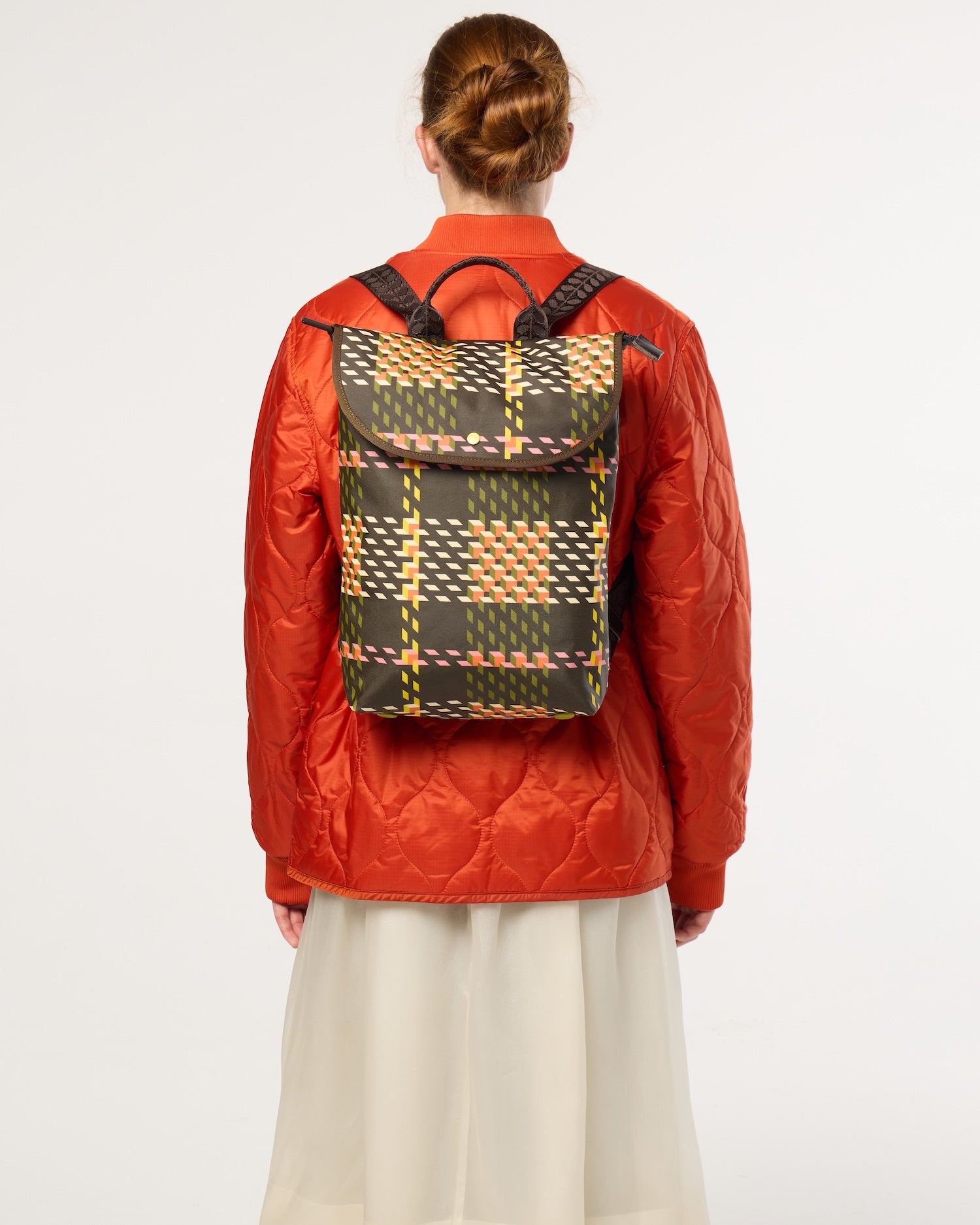 Acre Backpack - Cubic Check Cocoa