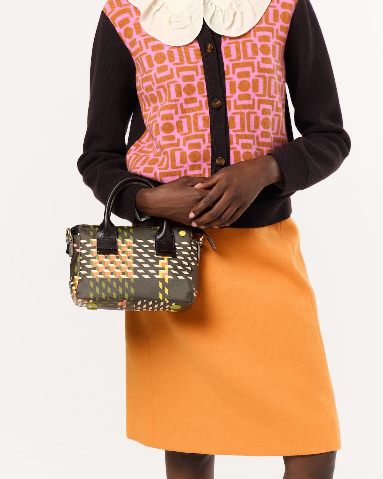 Mini Fielder - Cubic Check Cocoa