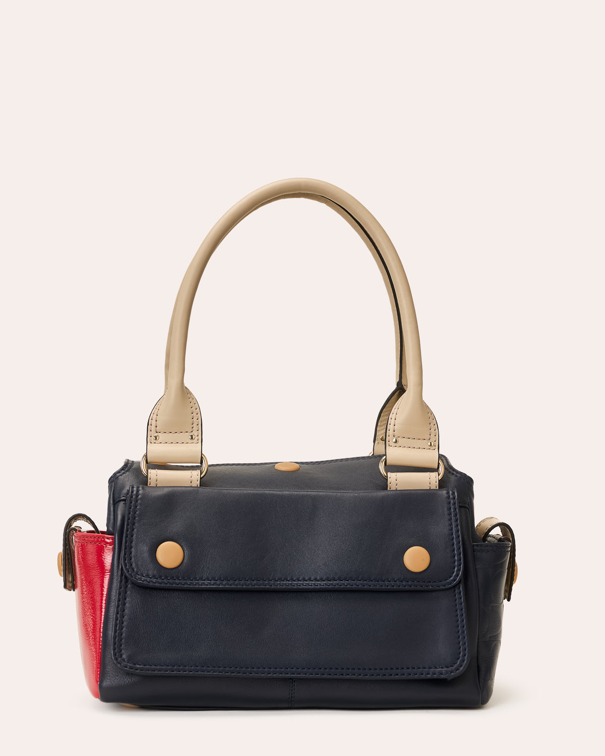 Pockety Shoulder Bag - OK Colourblock Navy