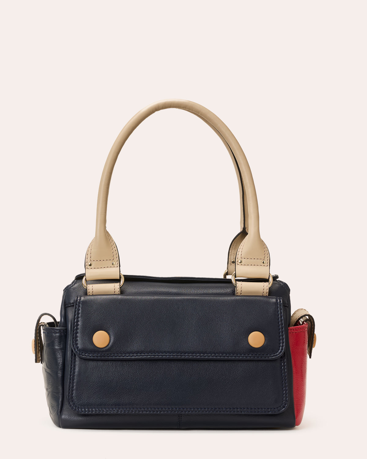 Pockety Shoulder Bag - OK Colourblock Navy