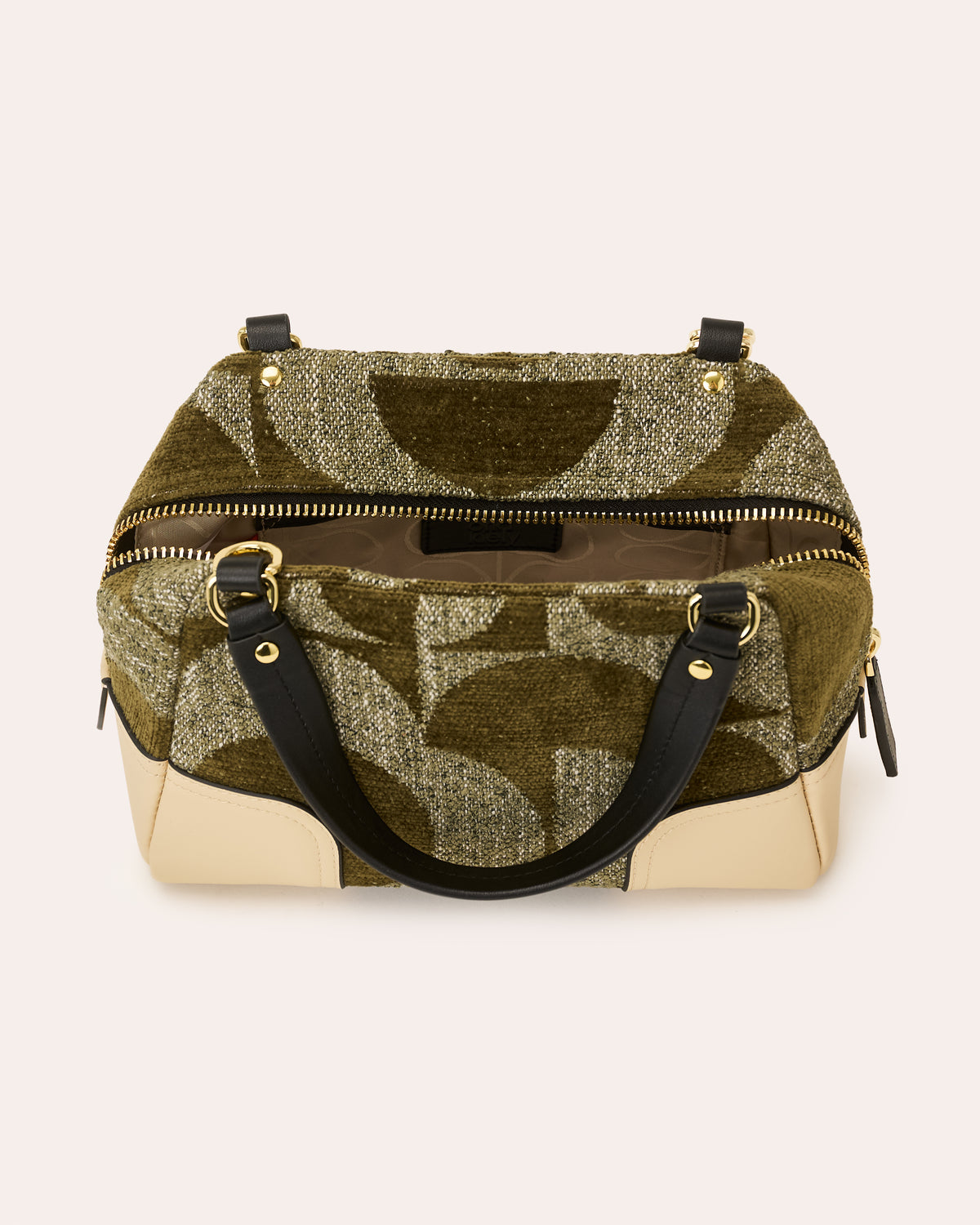 Concertina Leather Crossbody - Moss Green