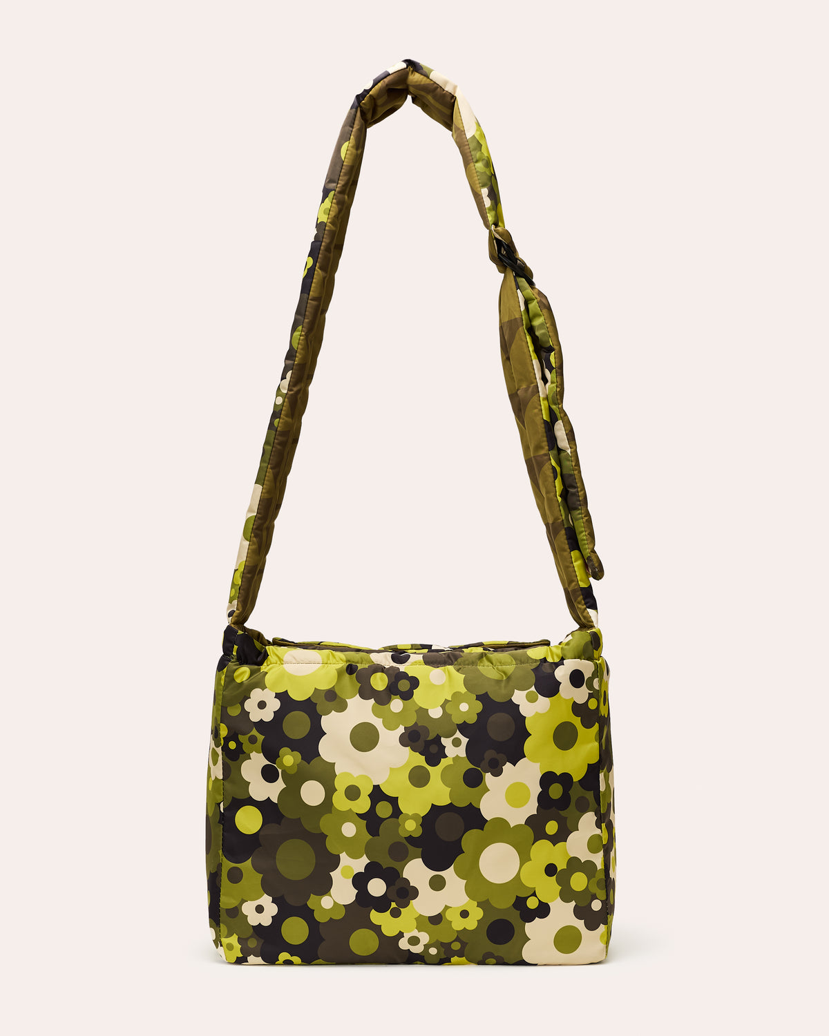 Reversible Puffy Crossbody - Solid Stem Khaki and Fern
