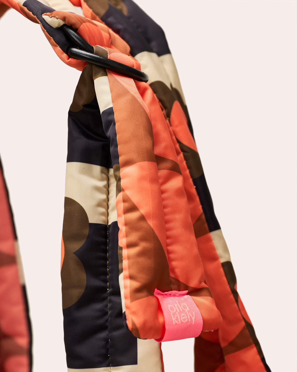 Reversible Puffy Tote - Solid Stem Marmalade and Clementine