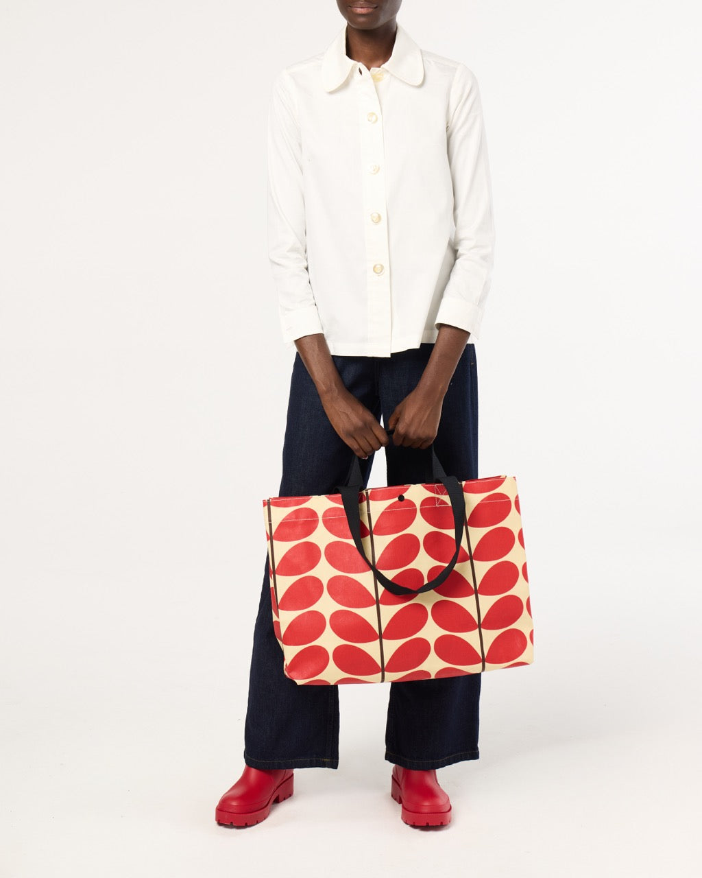 Rollout Large Tote - Solid Stem Red