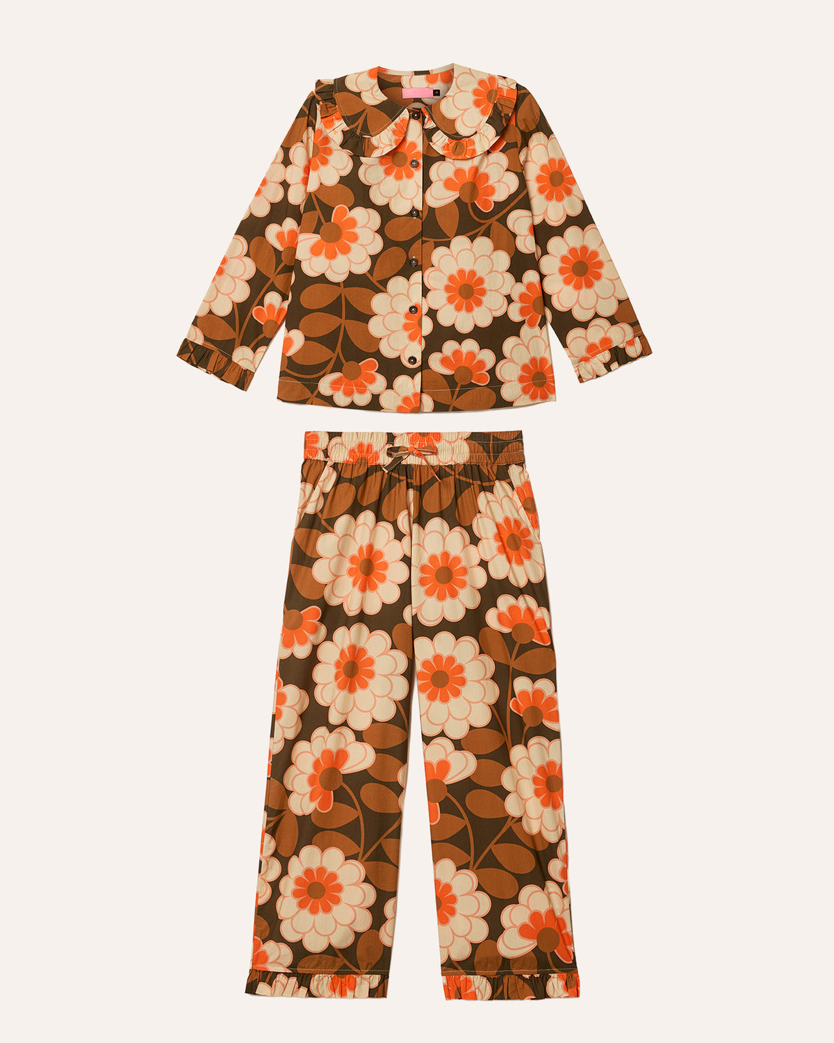 Pyjama Set - Dahlia Orange