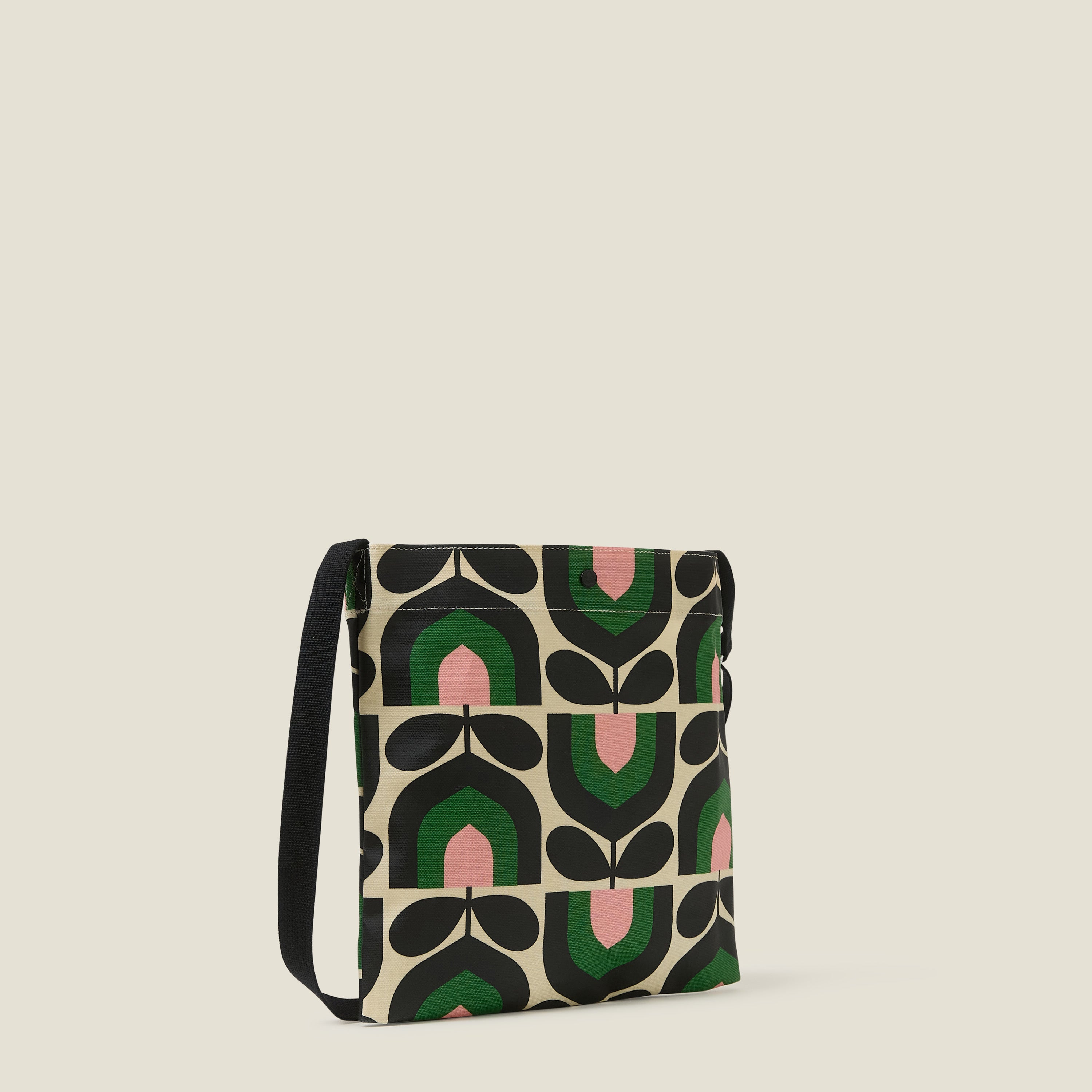 On A Roll Crossbody - Stripe Tulip Spring