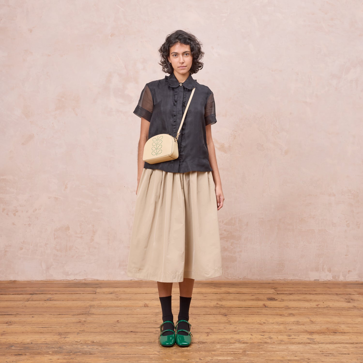 Babaluna Crossbody - Whipstitch Stem Cream