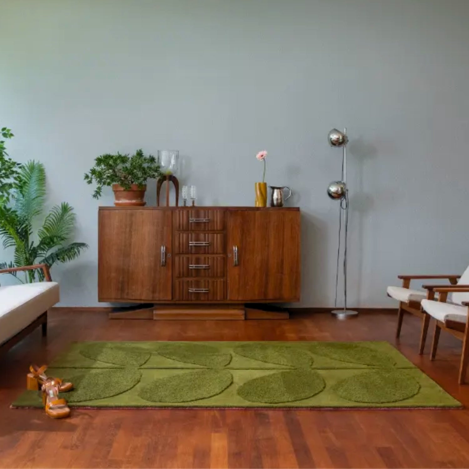 Solid Stem Rug - Fern