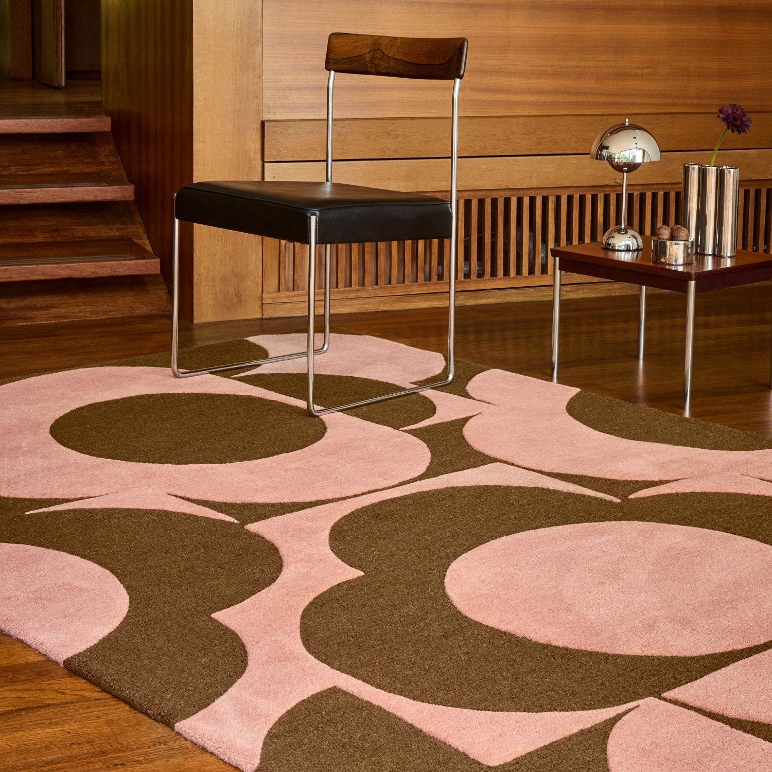 Prism Flower Rug - Pink Terracotta