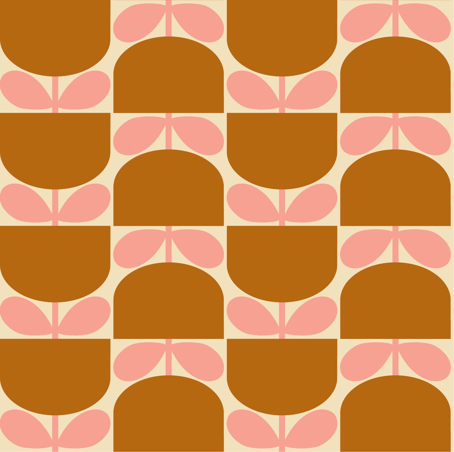 Block Stem Bubblegum Wallpaper Sample