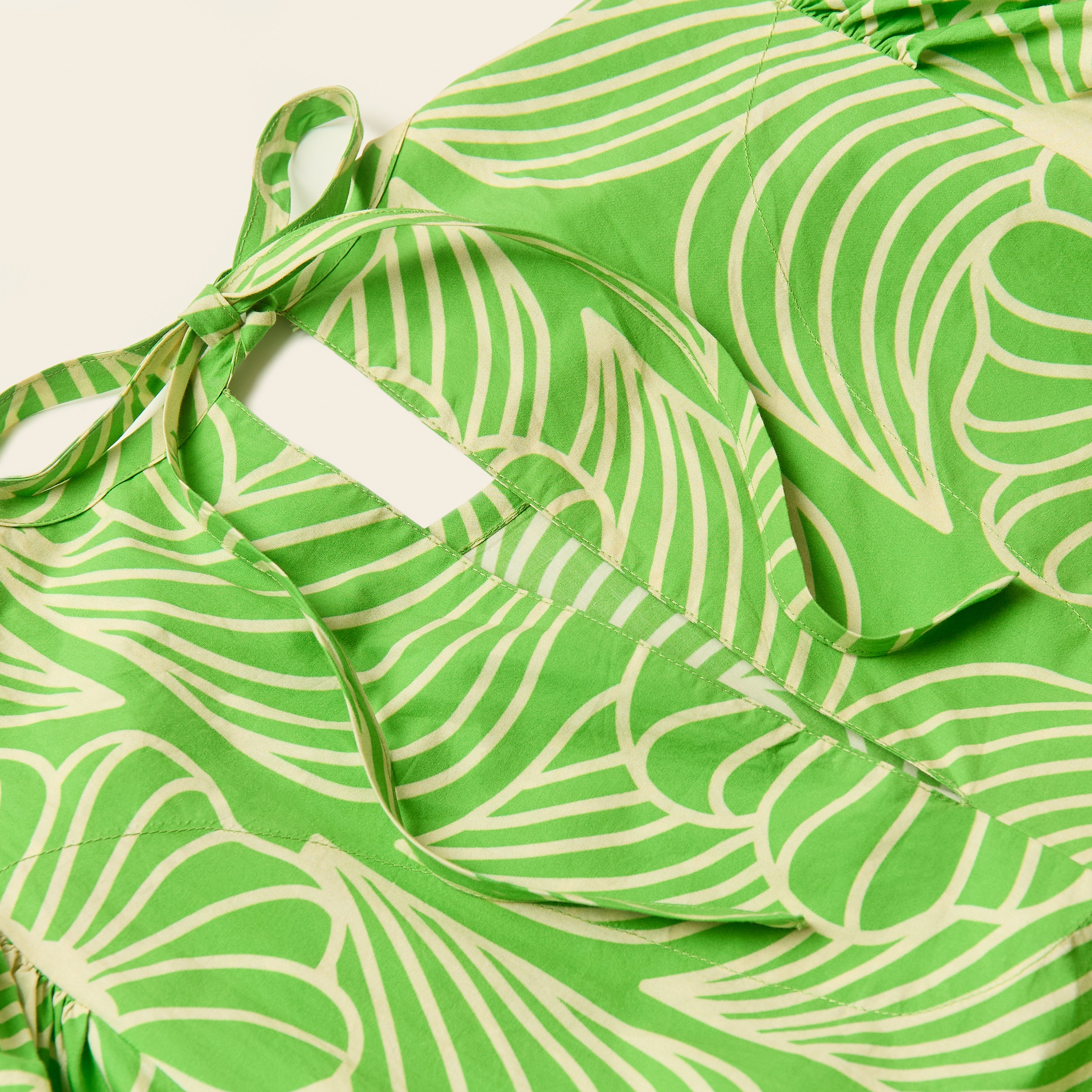 Bella Puff Sleeve Dress Moonflower Spring Green