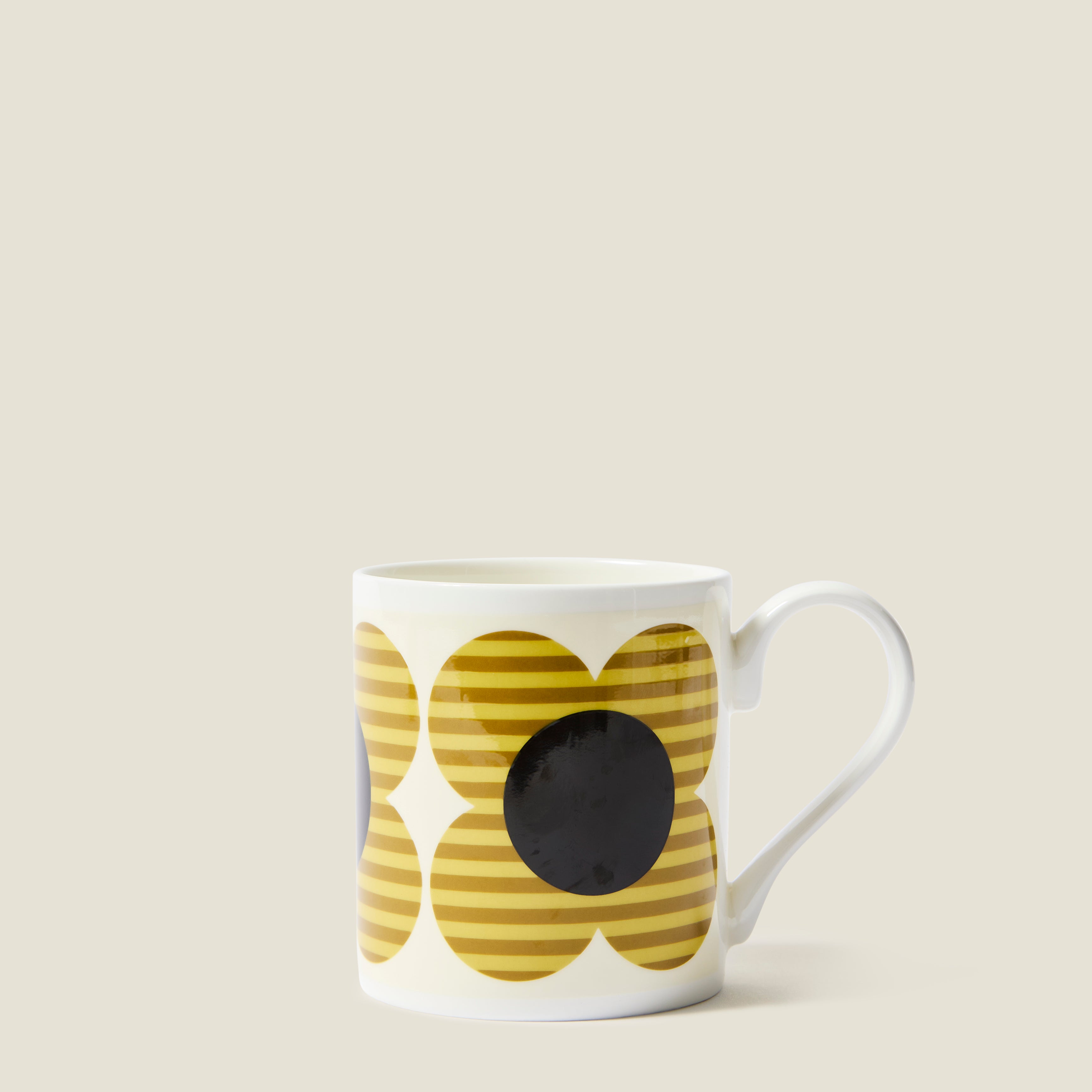 Standard Mug Set of 2 - Striped Flower
