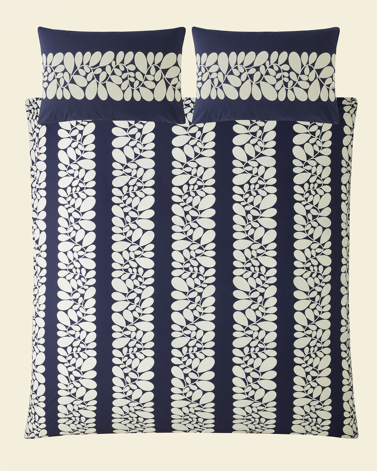 Sycamore Stripe Bed Linen Set - Space Blue