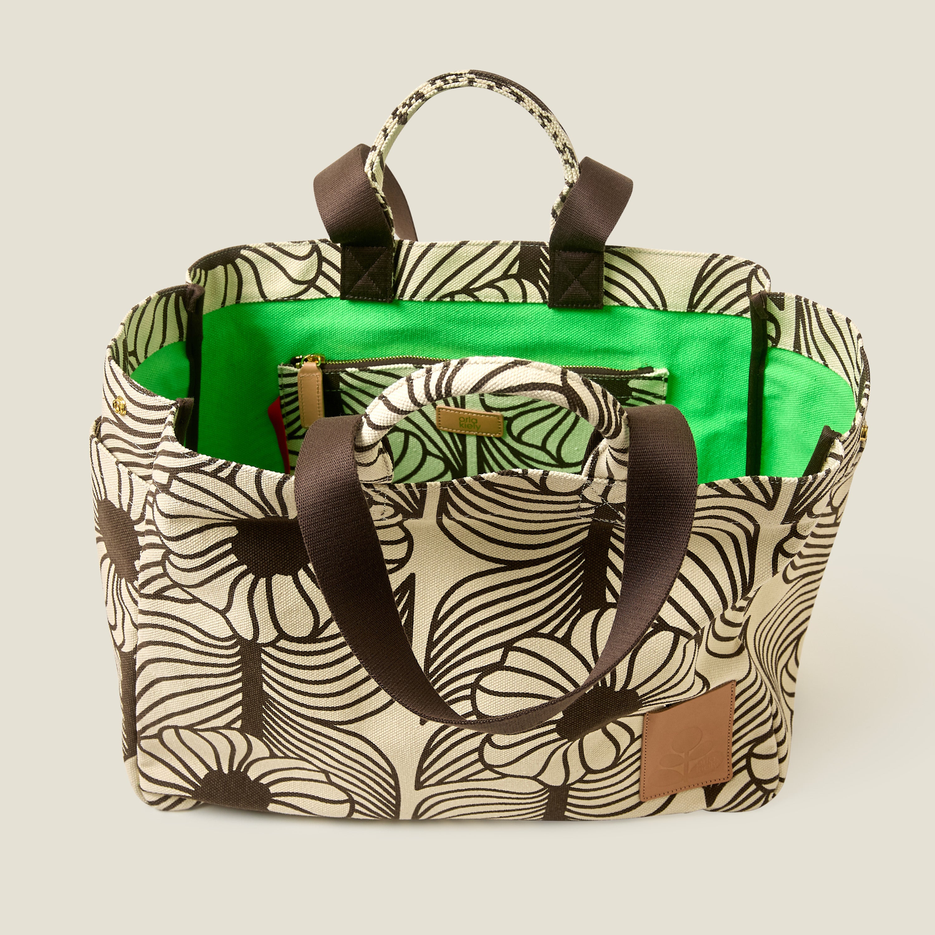 Gable Cotton Canvas XL Tote - Moonflower Desert