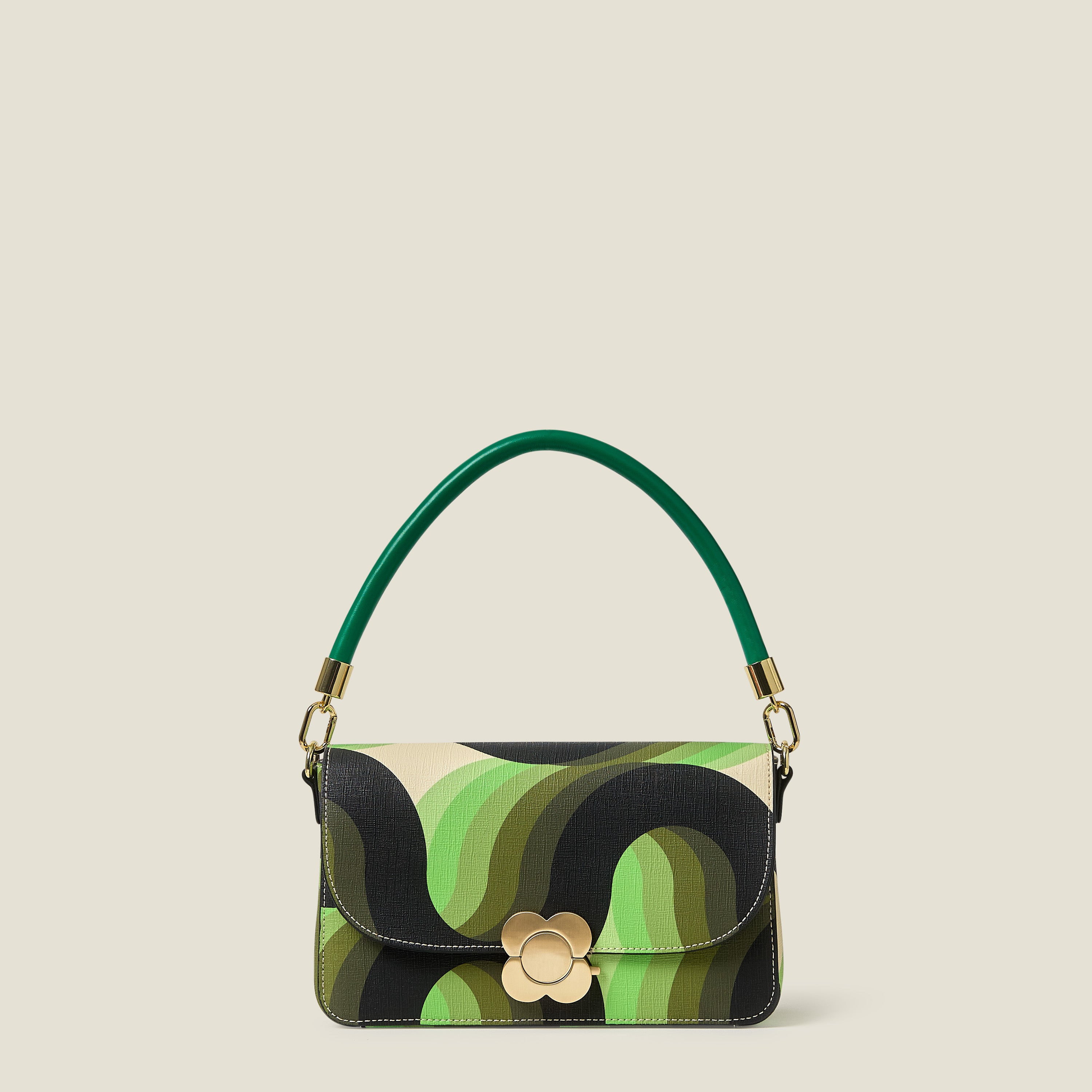 Leather Shoulder Strap - Emerald