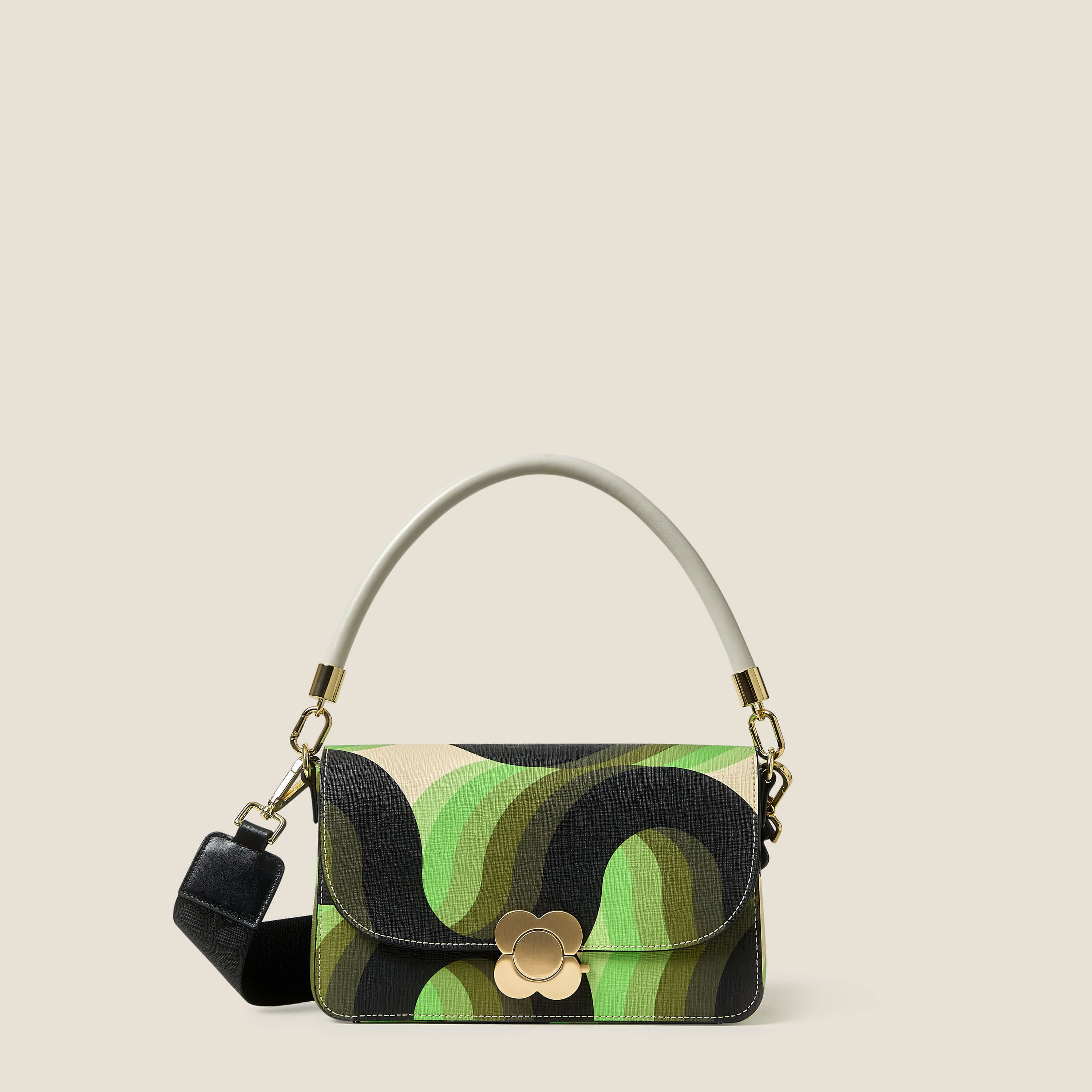 Leather Shoulder Strap - Fresh Cream