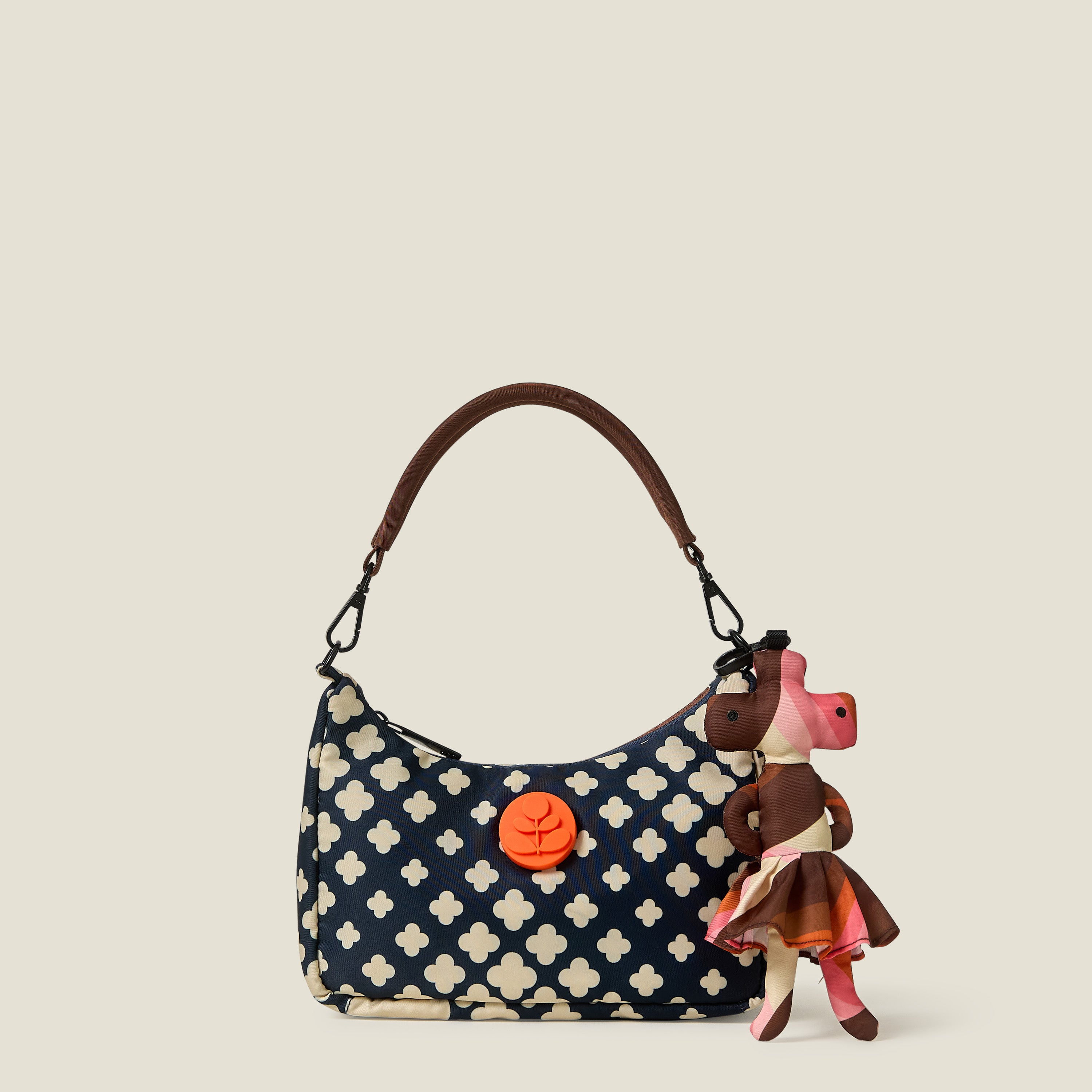 Martian With Skirt Bag Charm - Rolling Waves Rose