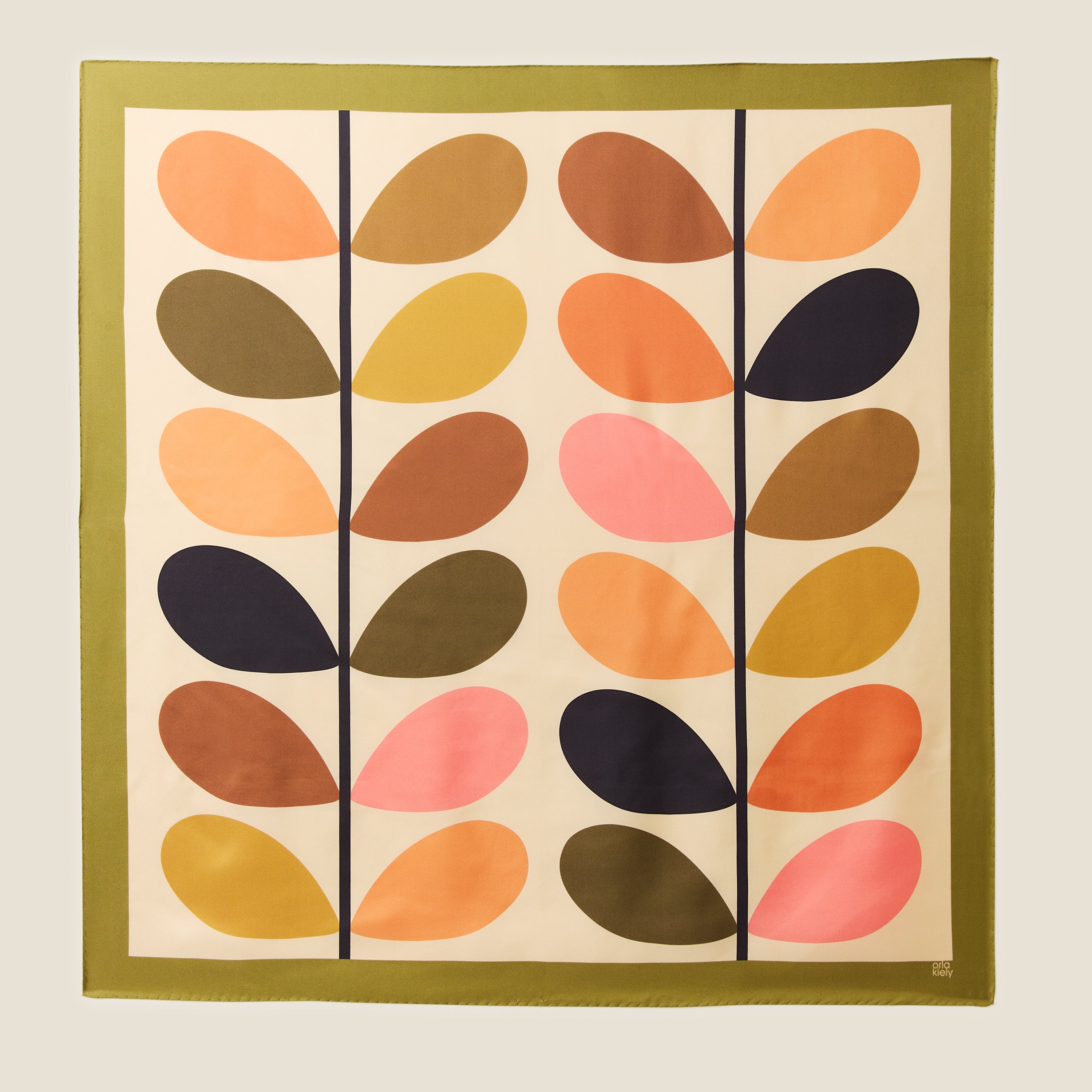 Large Silk Scarf - Multi Stem