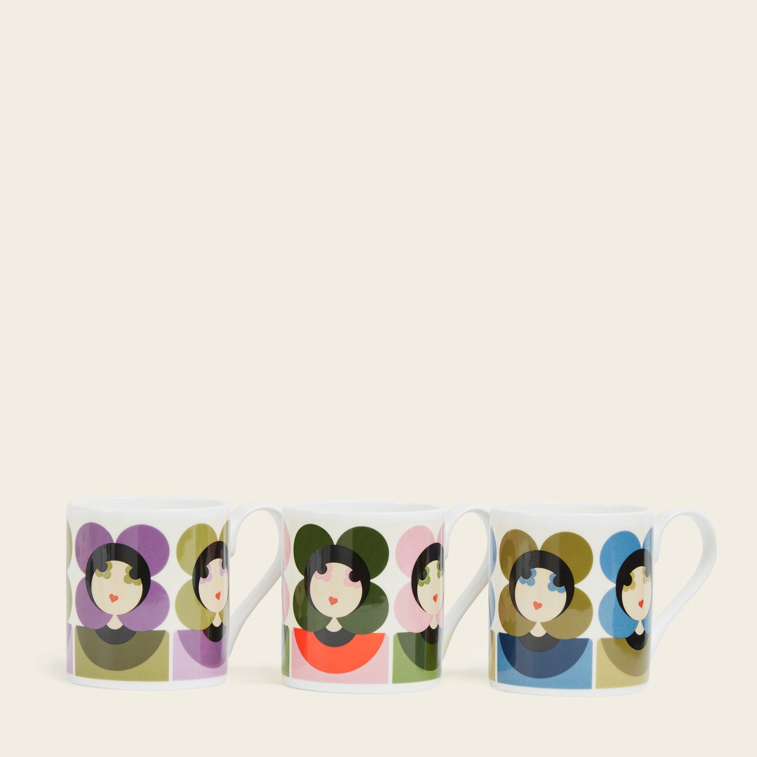 Mug Set of 3 - Luna Pink Seconds