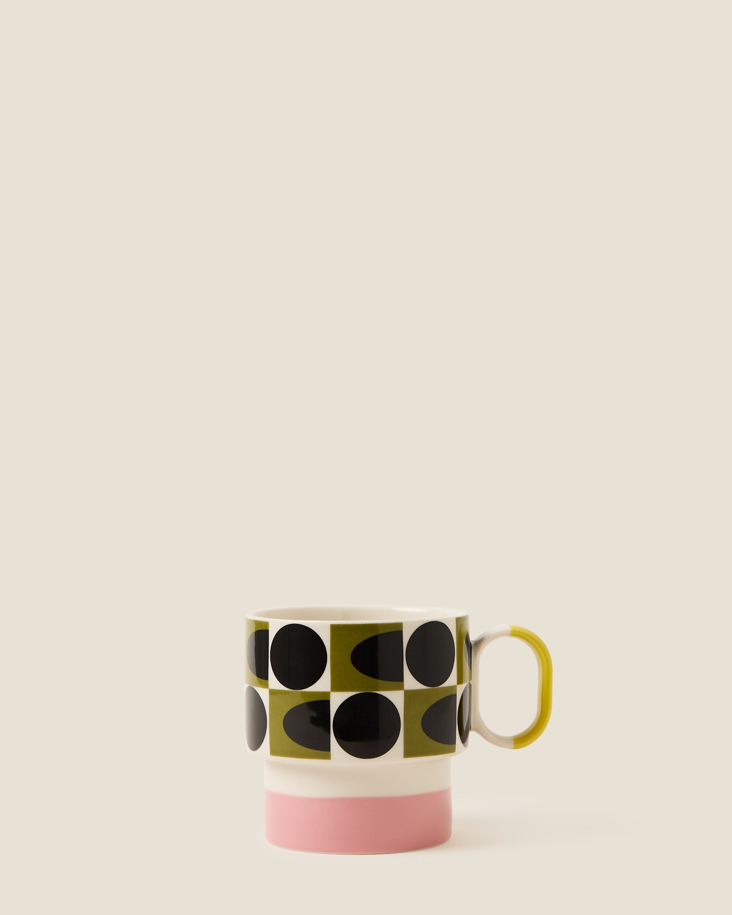 Stacking Mug - Spot Square Oval