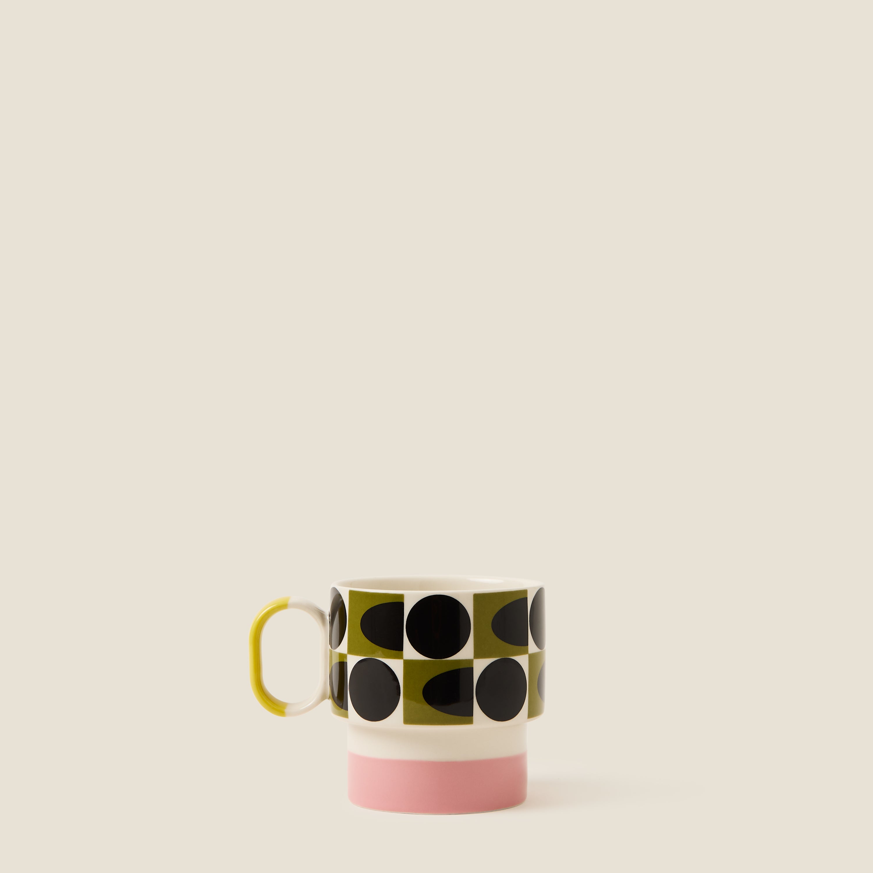 Stacking Mug - Spot Square Oval