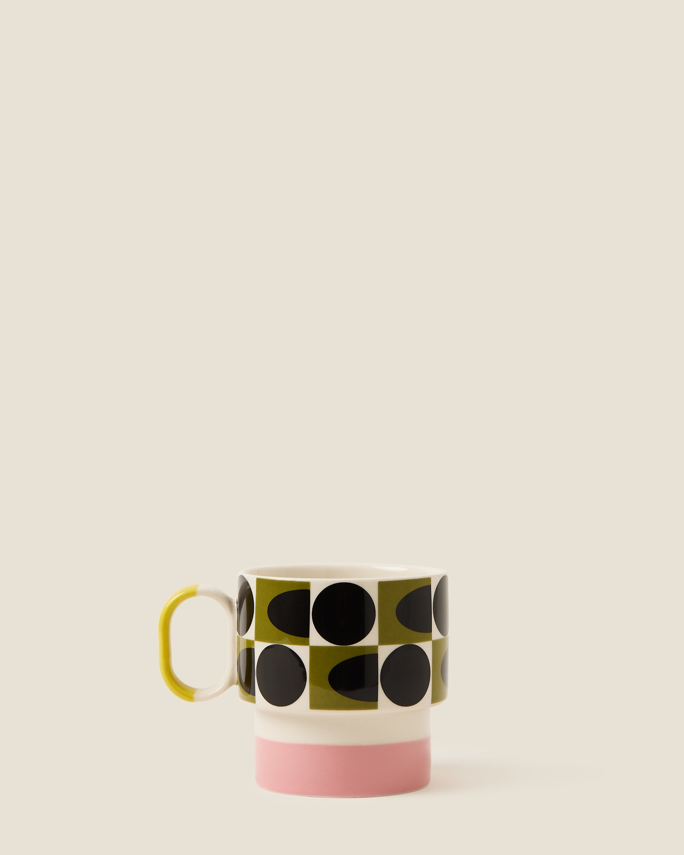 Stacking Mug - Spot Square Oval