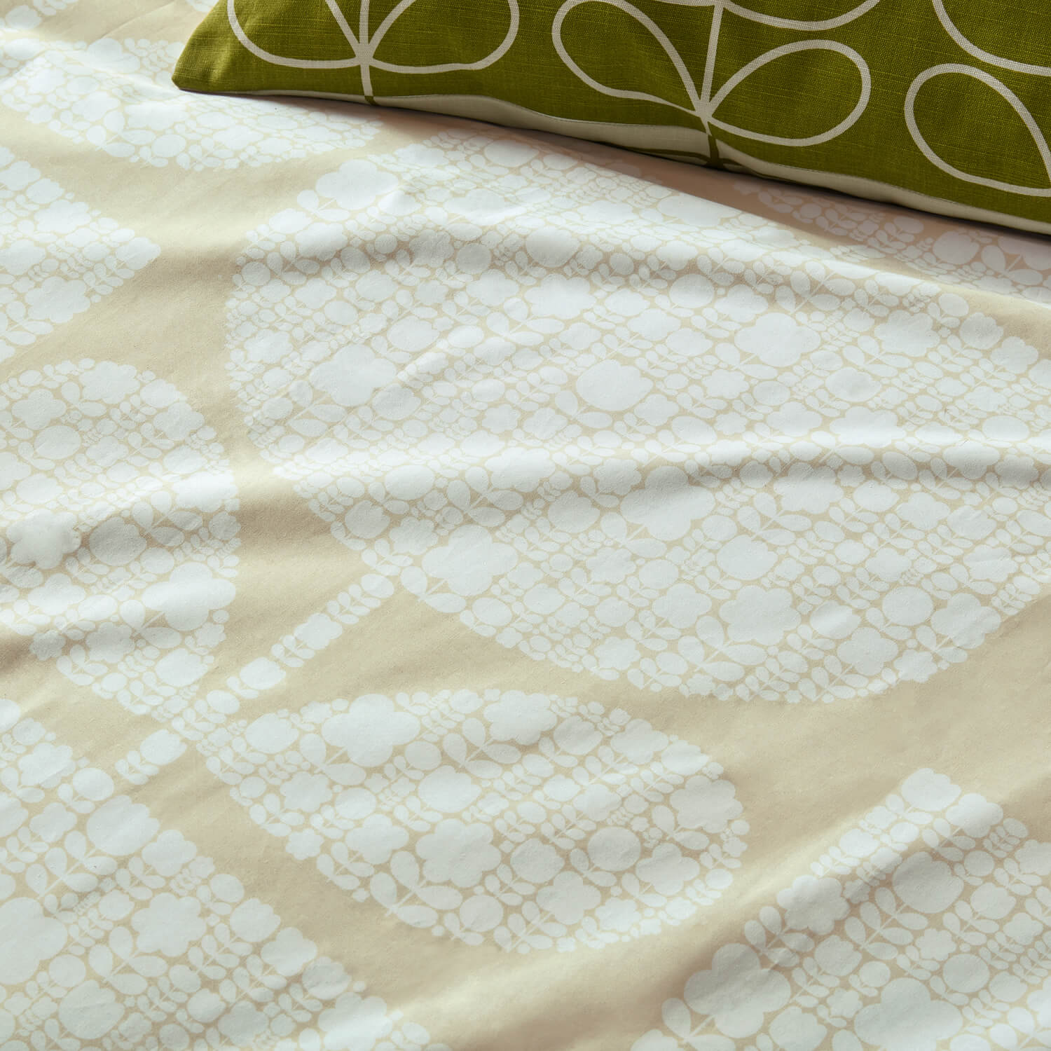 Orla Kiely'S Block Stem Cream bed linen CLOSE UP