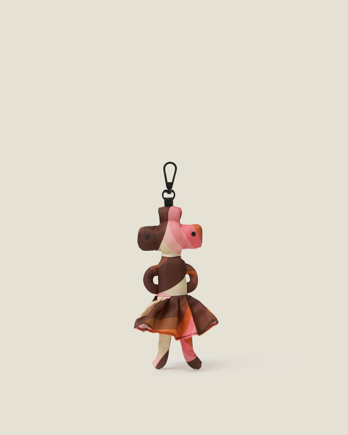 Martian With Skirt Bag Charm - Rolling Waves Rose