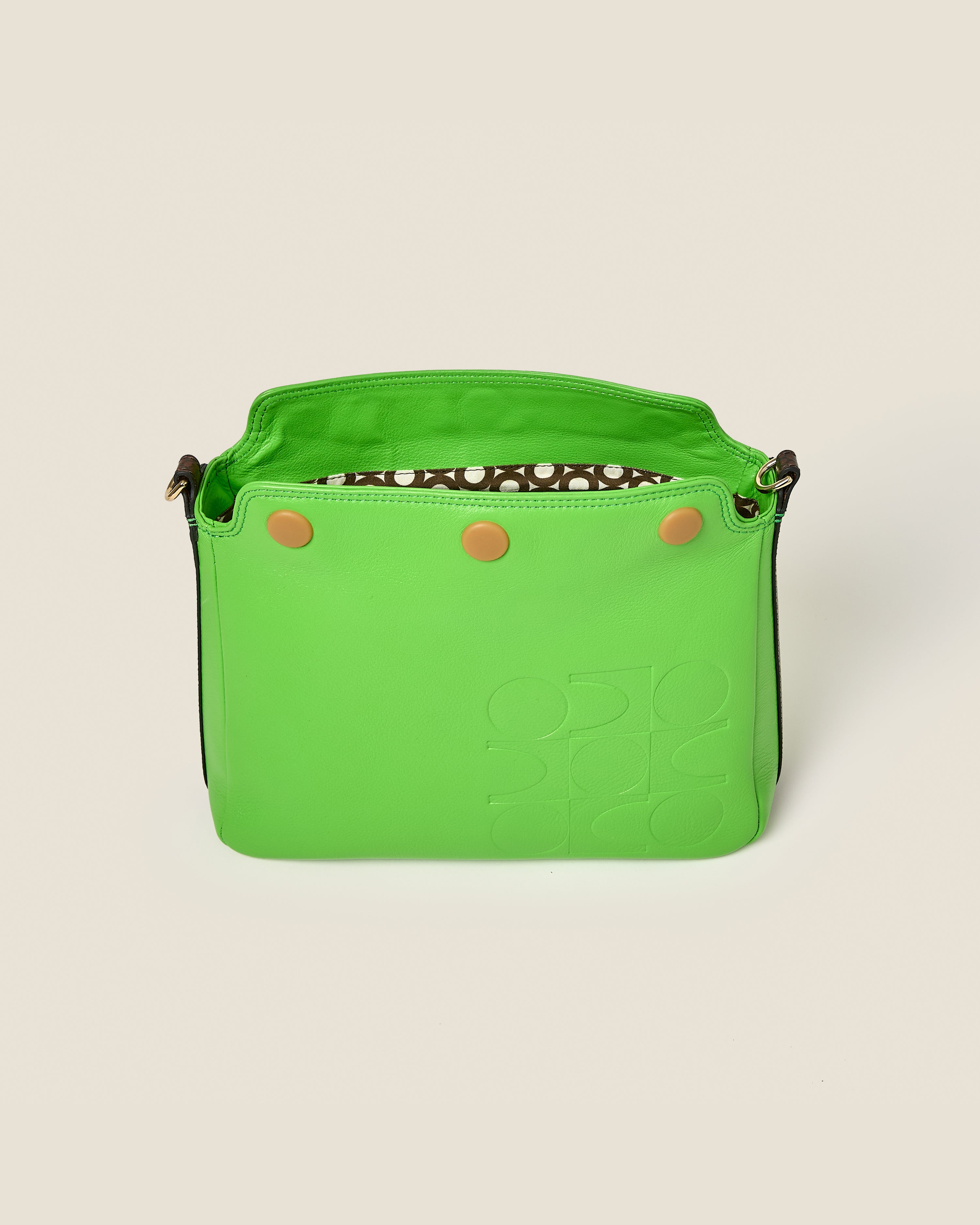 Small Softie Leather Shoulder Bag - Lawn Green