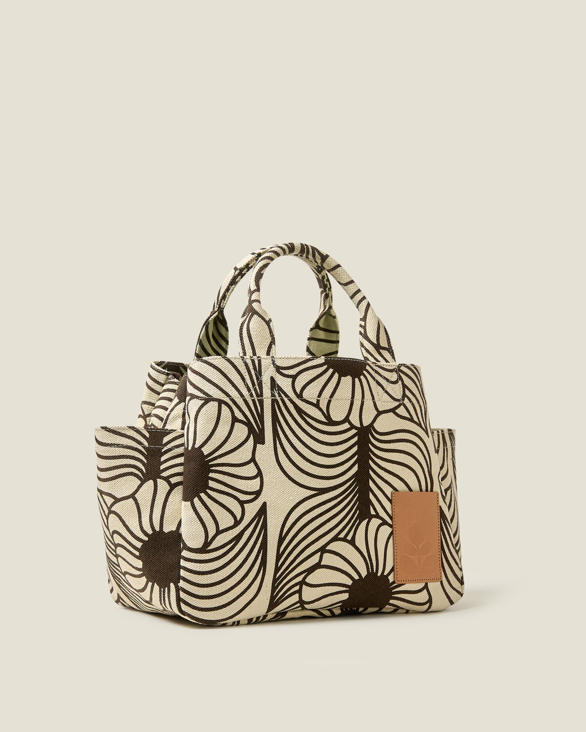Gable Cotton Canvas Tote - Moonflower Desert