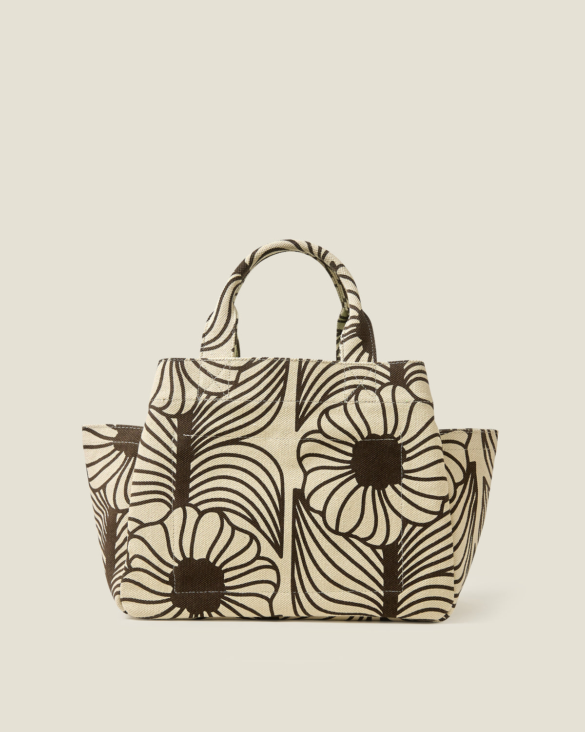 Gable Cotton Canvas Tote - Moonflower Desert