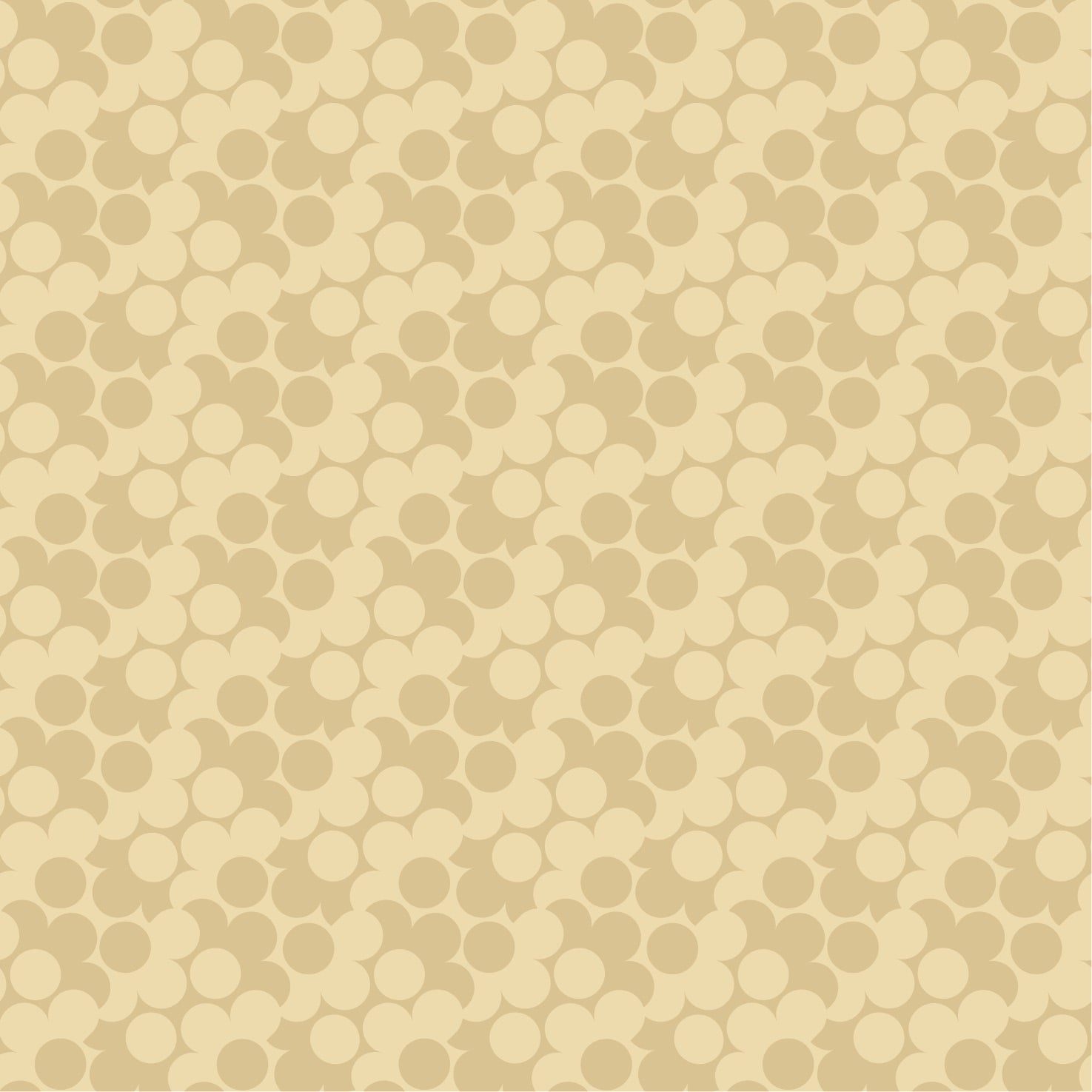 Puzzle Flower Neutral Wallpaper Sample