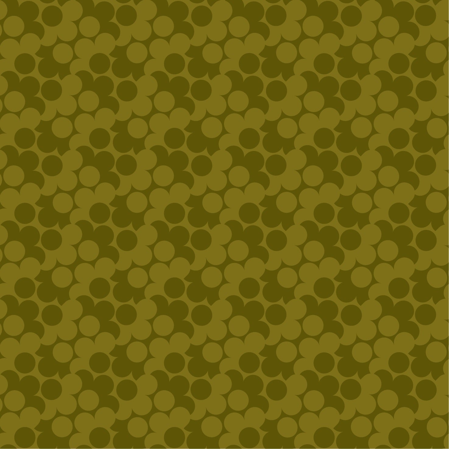 Puzzle Flower Olive Wallpaper Sample