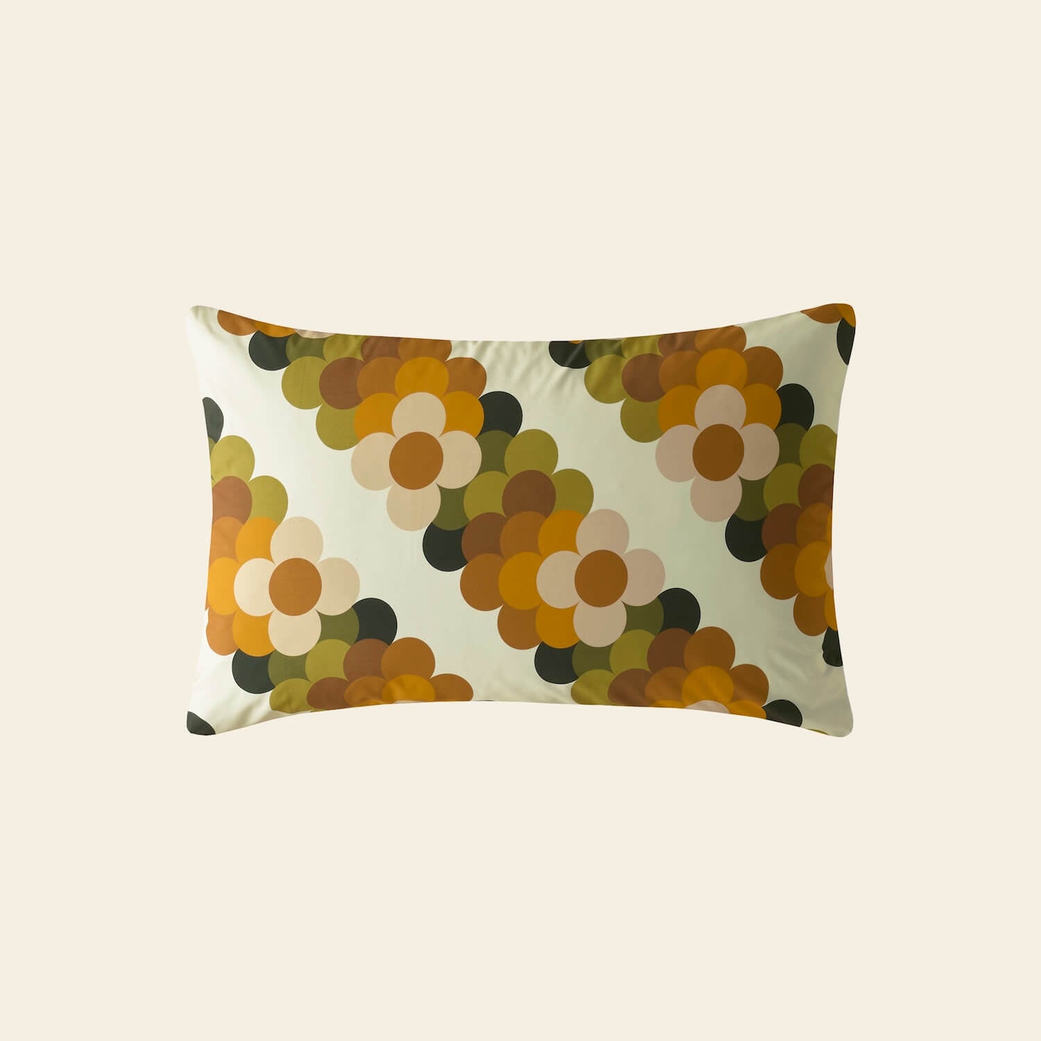 Retro Flower Stripe Bed Linen Set - Multi