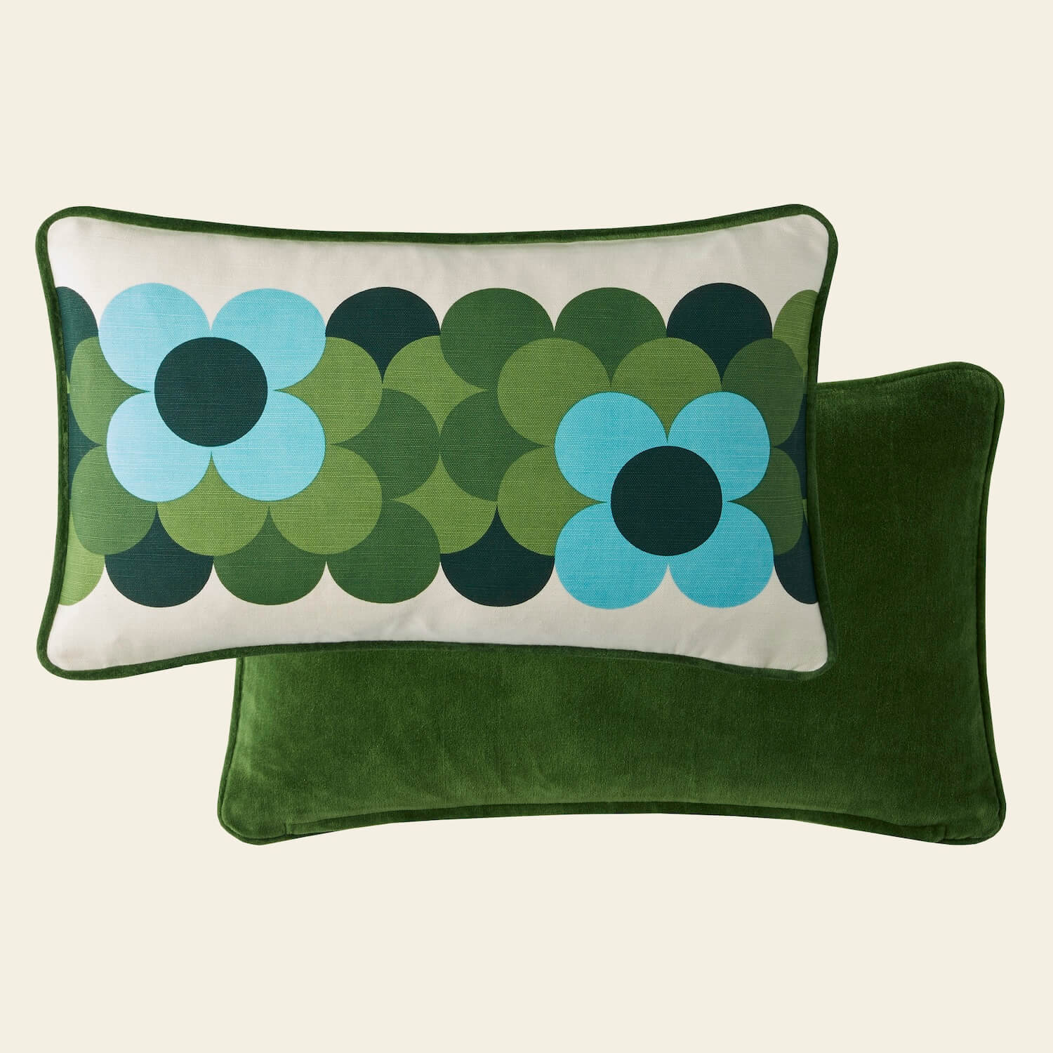 Retro Flower Stripe Cushion Bundle - Riviera