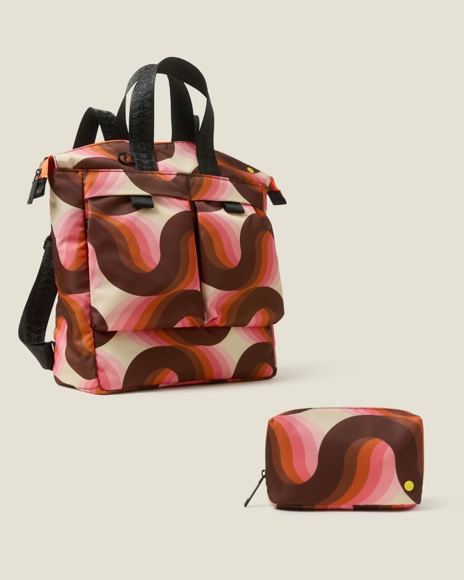 Axis Backpack & Beta Pouch Bundle - Rolling Waves Rose