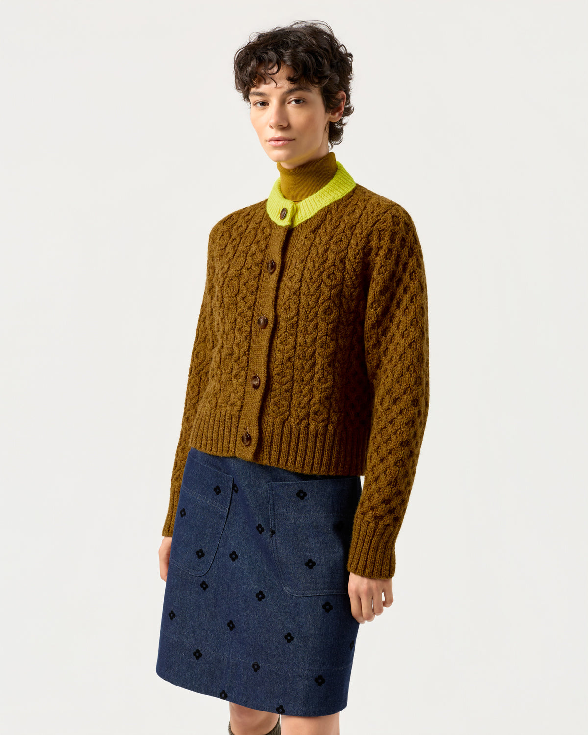 Maeve Cardigan - Zest Yellow/Harvest
